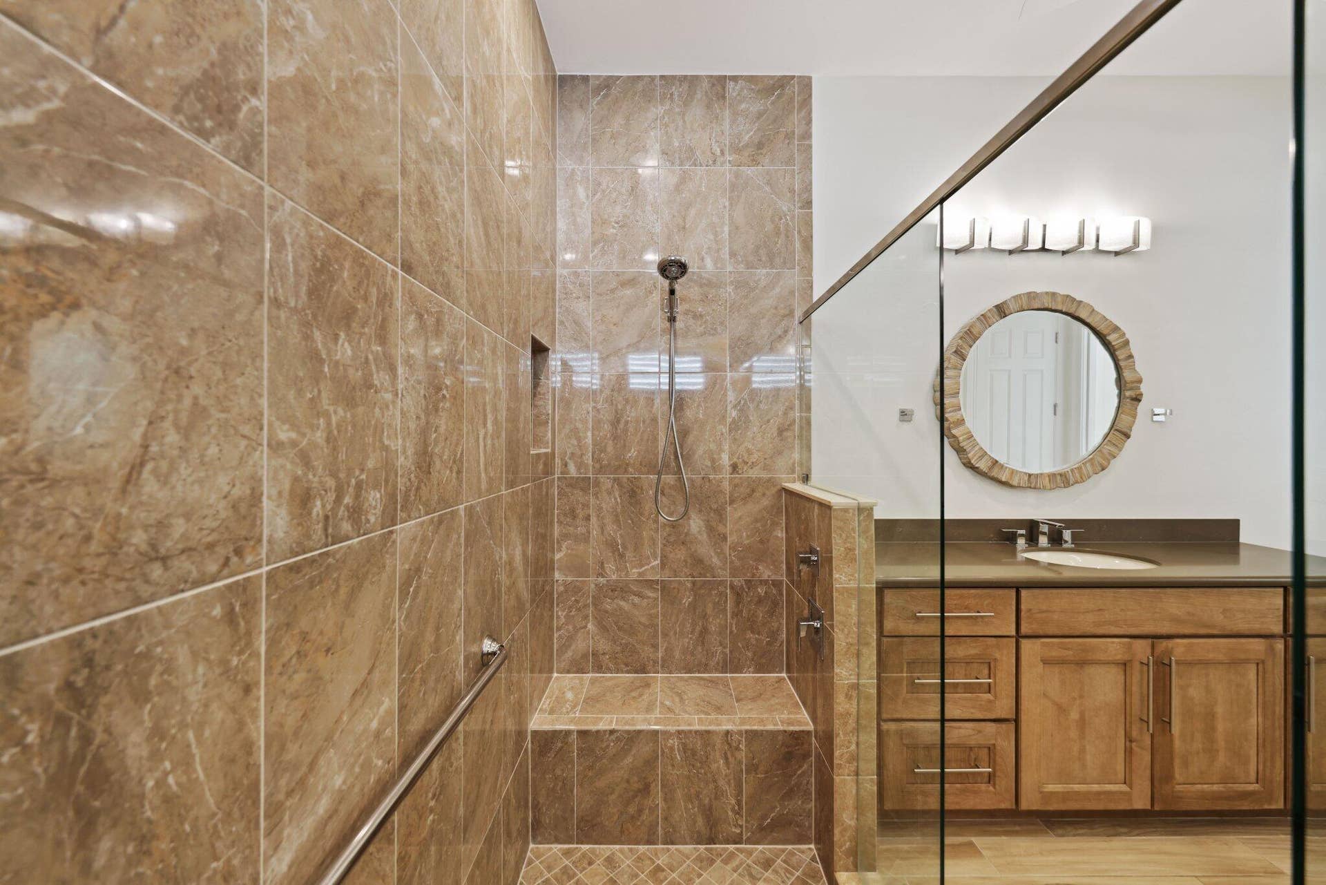Spa Shower Primary Bathroom