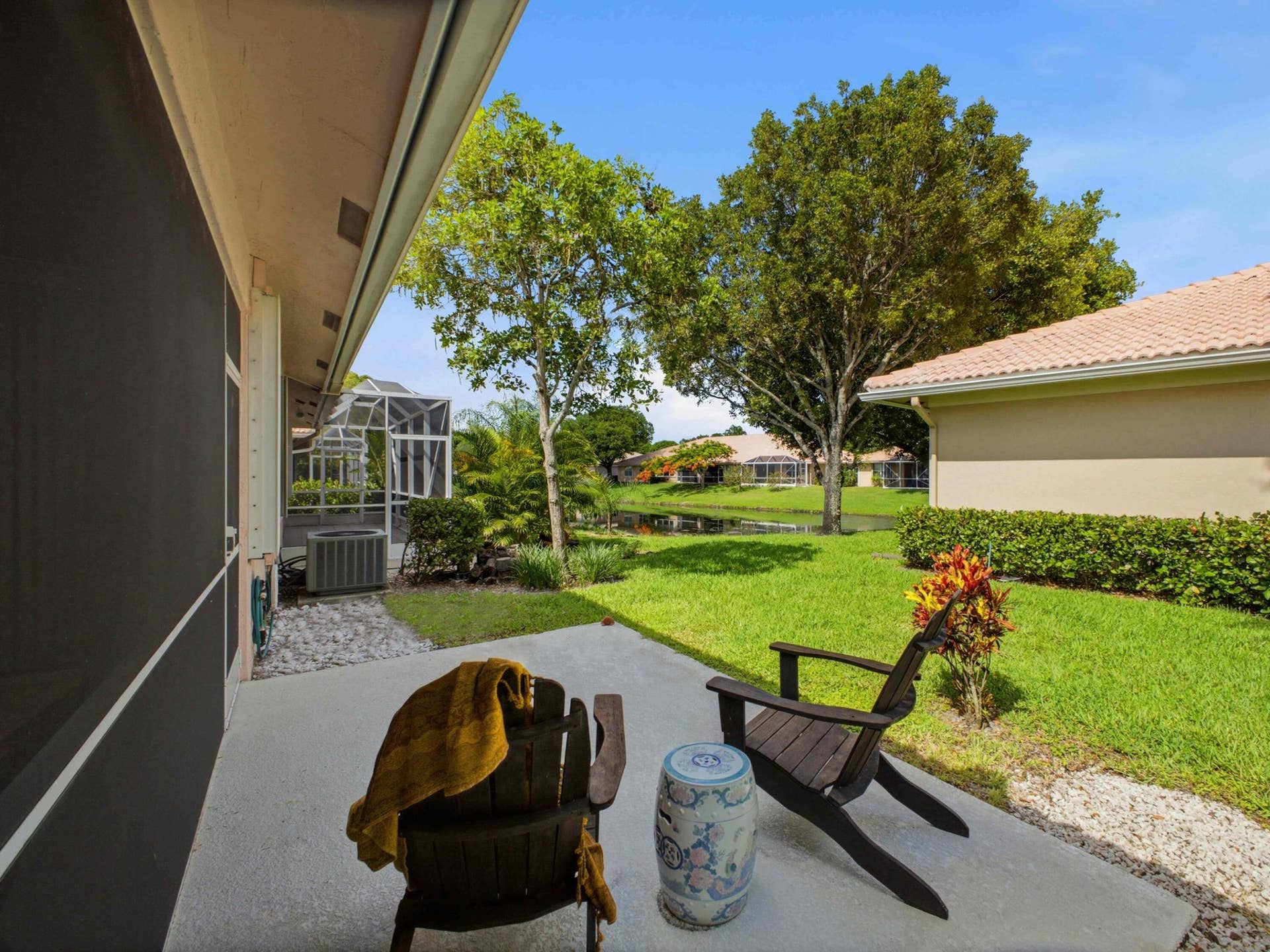 308 Coral Trace Court, Delray Beach, FL 33445 Patio Waterfront View