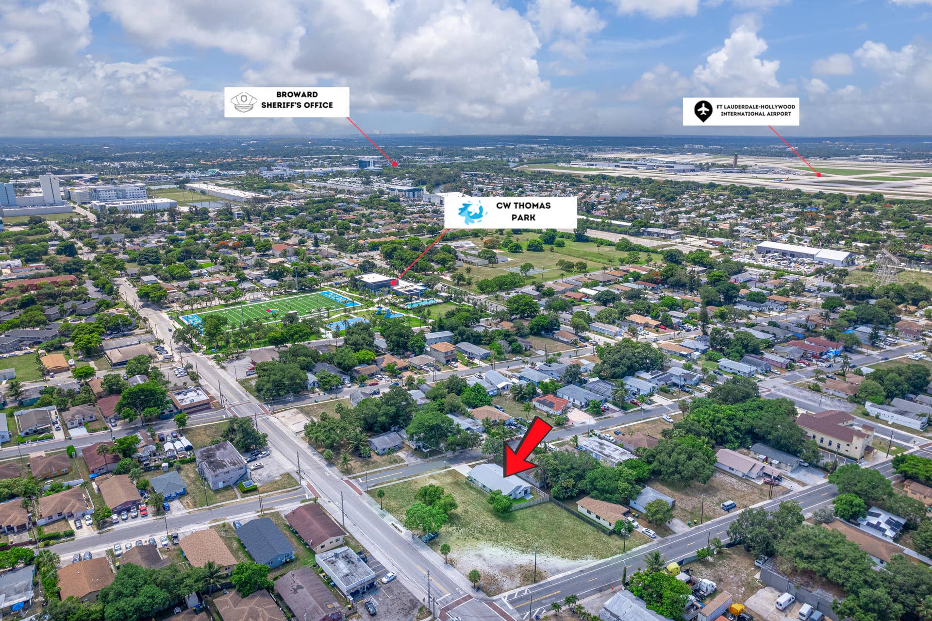 110 NW 6th Avenue, Dania Beach, FL 33004 Aerial