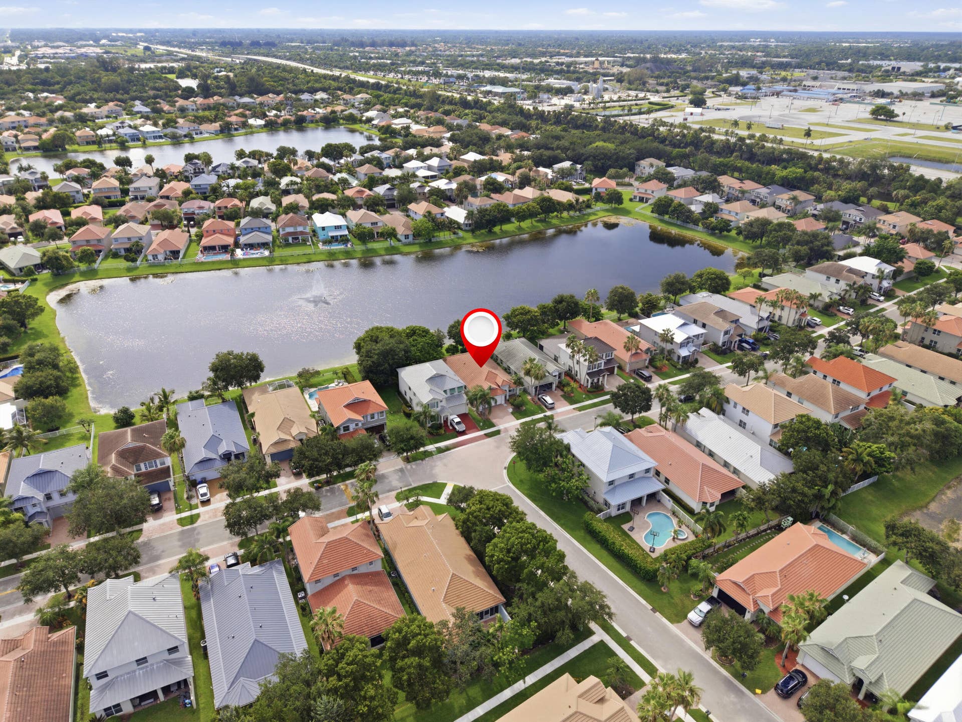 732 Belle Grove Lane, West Palm Beach, FL 33411 Aerial