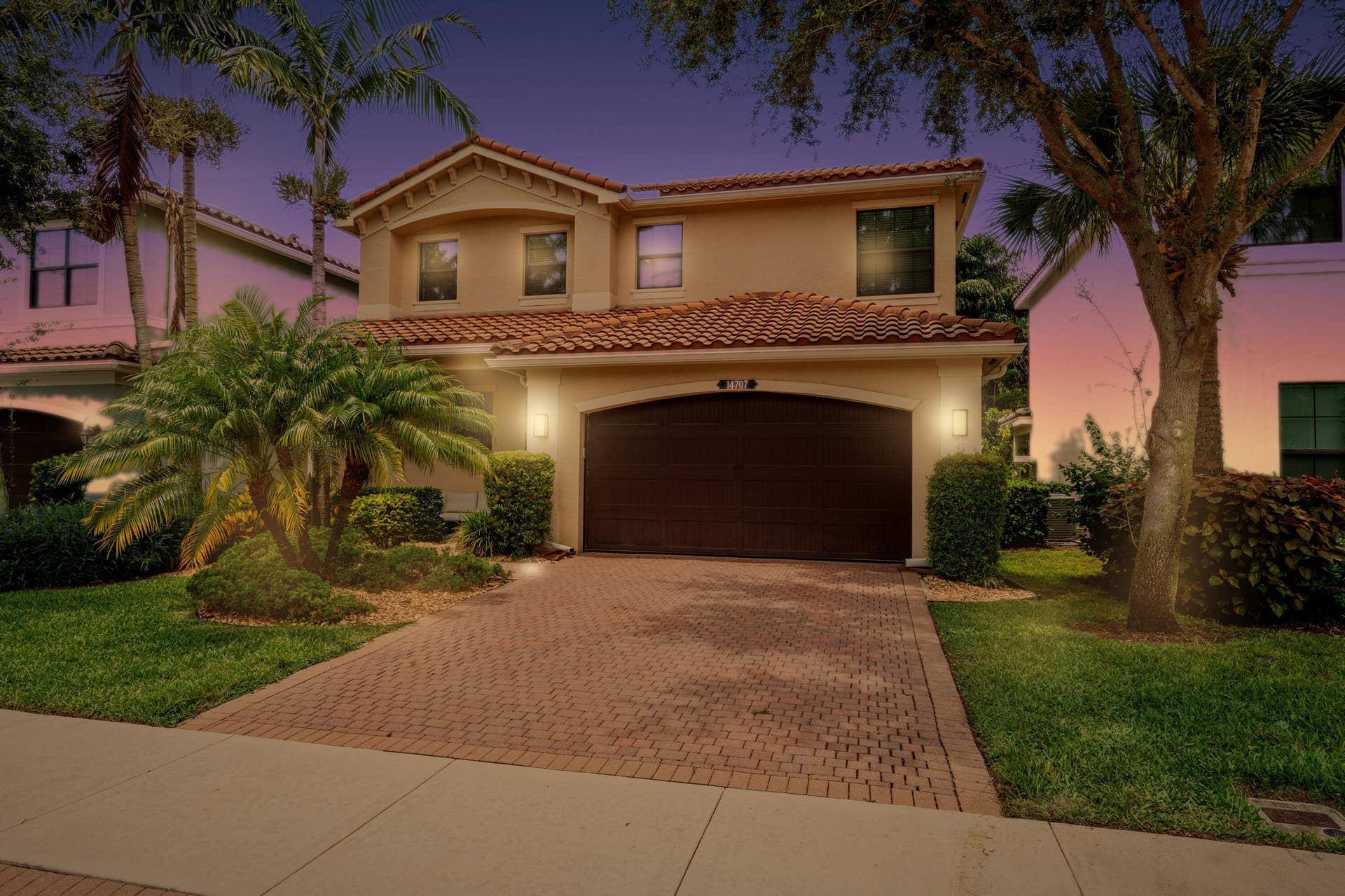 14707 Smokey Citrine Street, Delray Beach, FL 33446 Twilight-front-EDITED