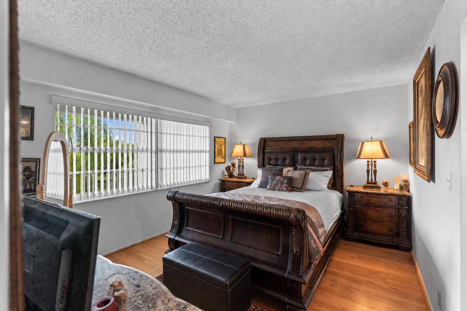 The spacious second bedroom offers the perfect retreat for family or overnight guests.