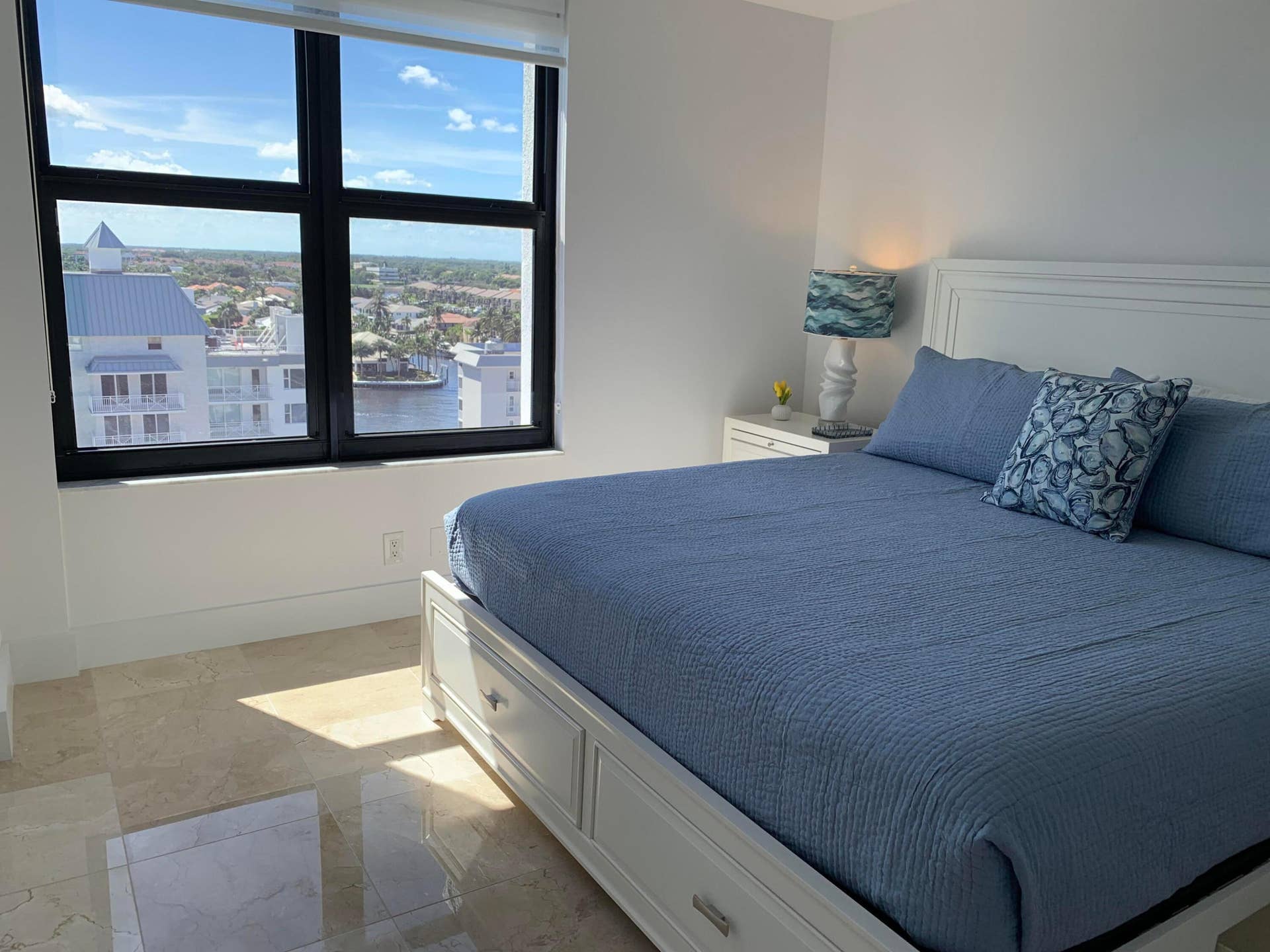 3115 S Ocean Boulevard, #1002, Highland Beach, FL 33487 Guest Bedroom with intracoastal views