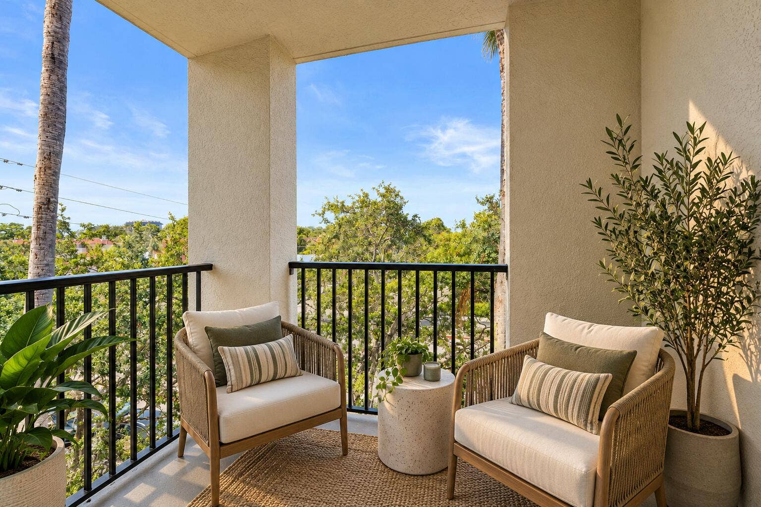 520 SE 5 Avenue, #1203, Fort Lauderdale, FL 33301 Balcony Virtually Staged