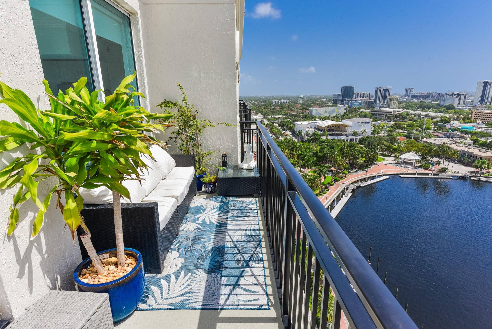 600 W Las Olas Boulevard, #1808s, Fort Lauderdale, FL 33312 Balcony north view