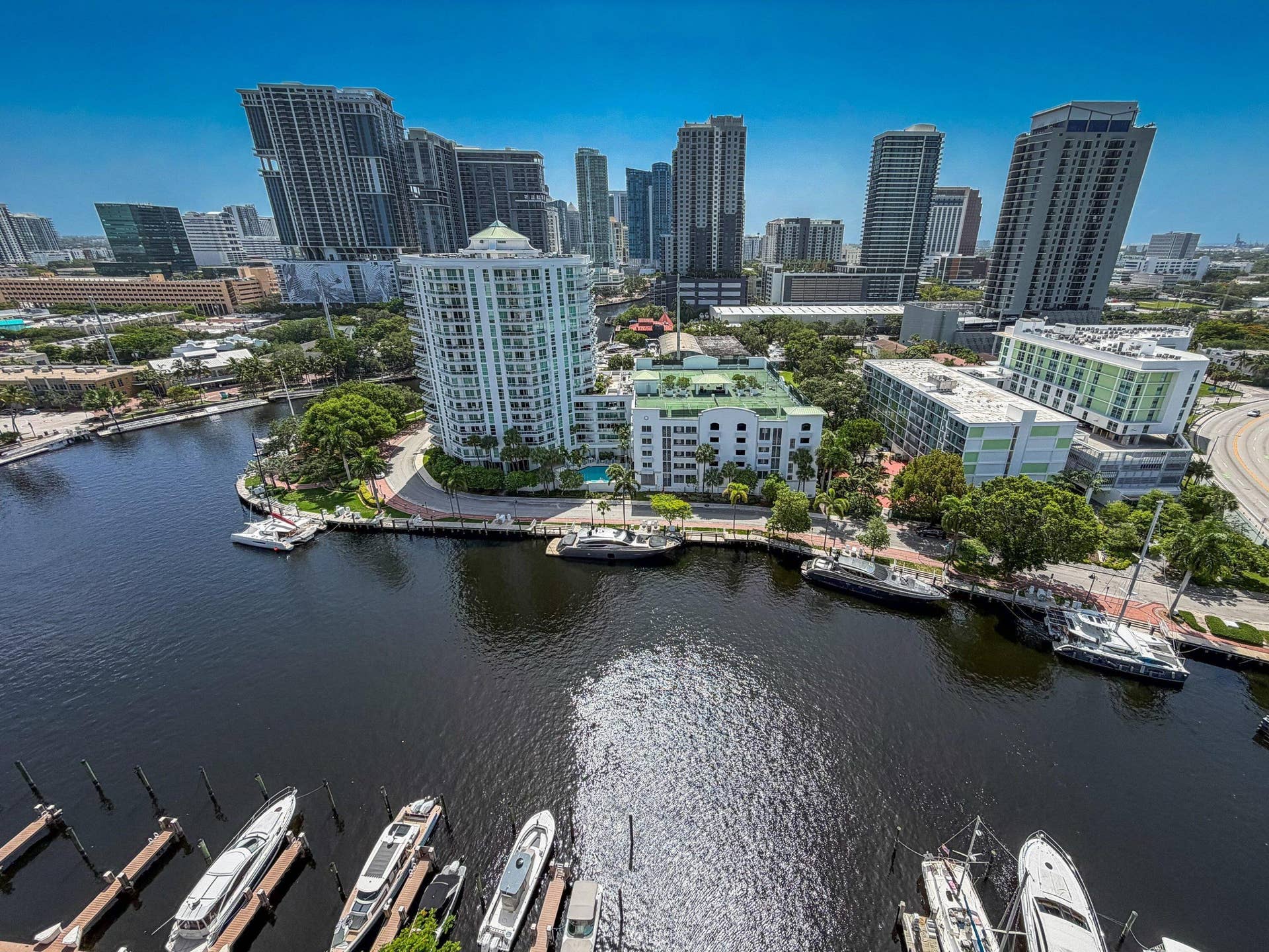 600 W Las Olas Boulevard, #1808s, Fort Lauderdale, FL 33312 Balcony city-east view