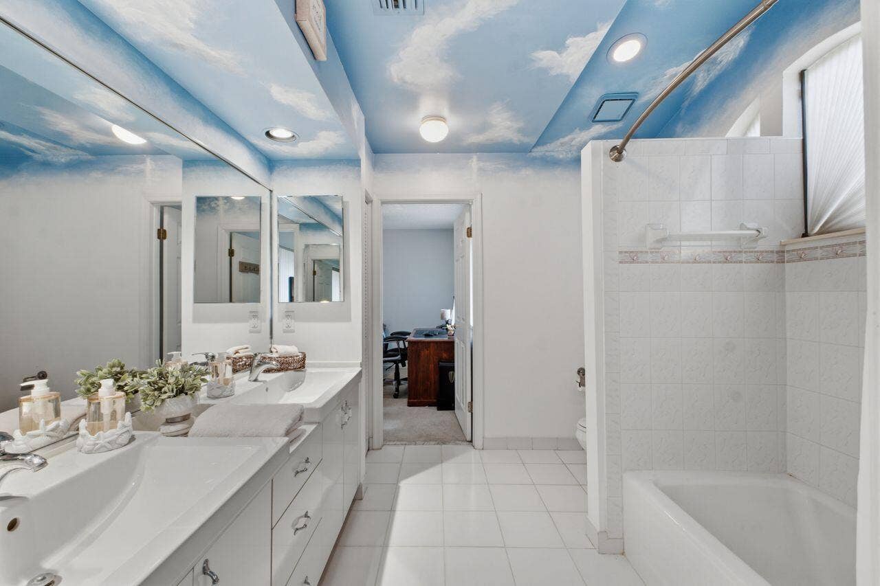 Second bathroom double sink