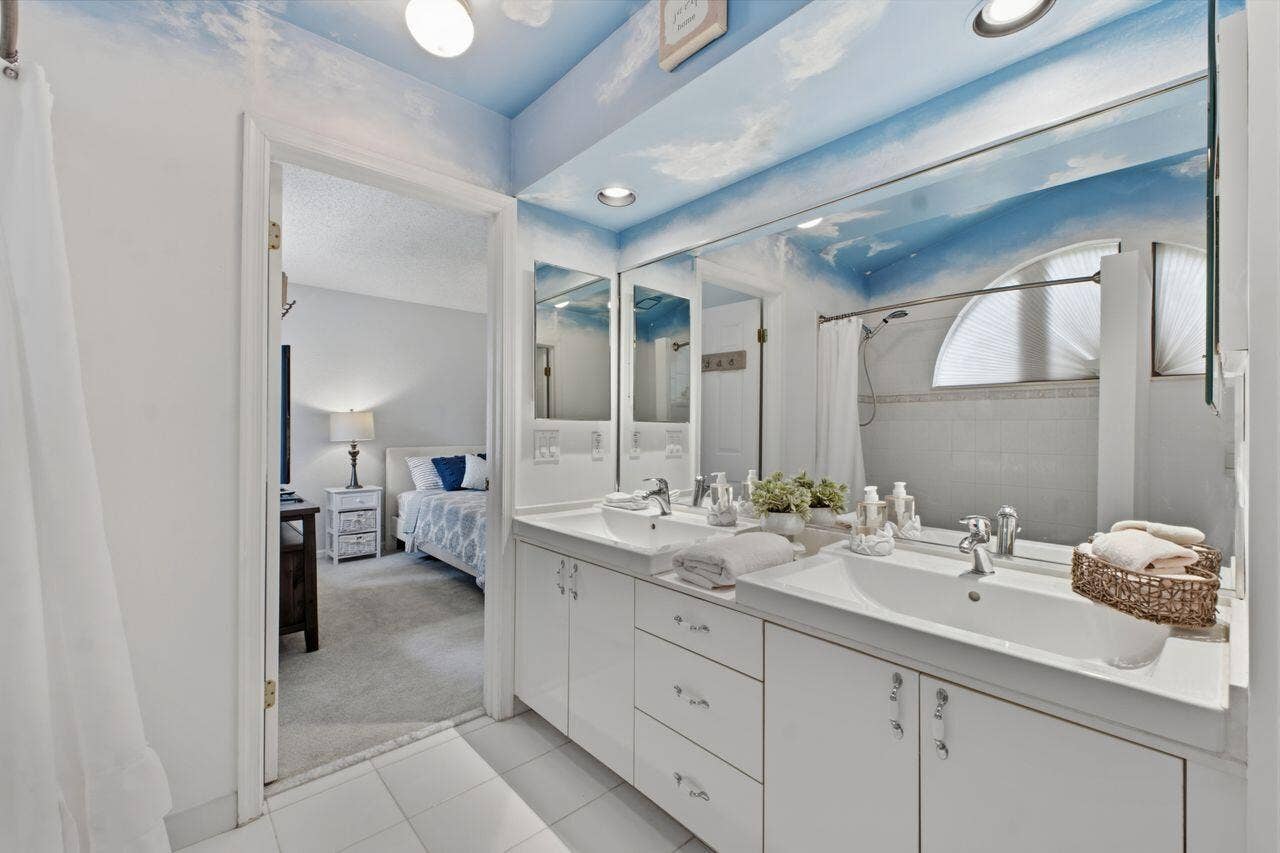 Second bathroom double sink