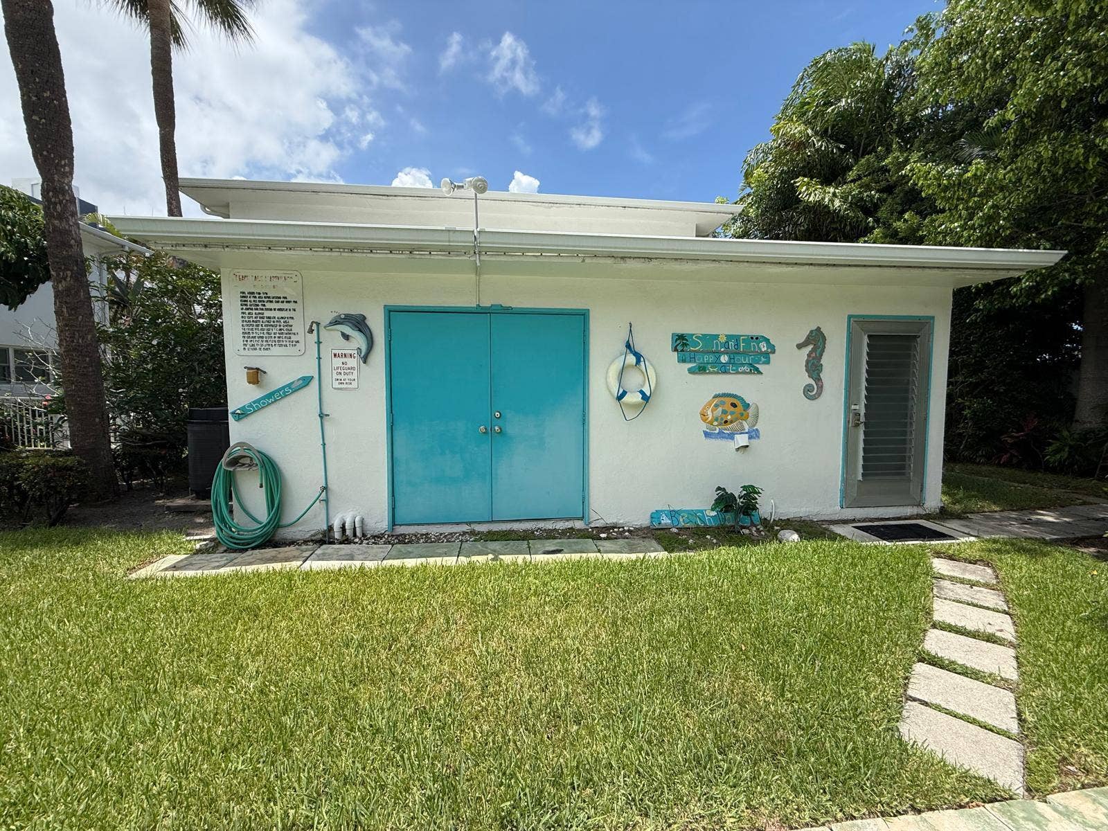 700 Antioch Avenue, #9, Fort Lauderdale, Fort Lauderdale, FL 33304 outside shower and laundry room