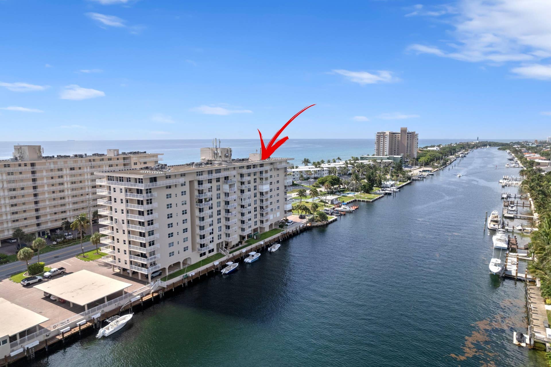 1050 Hillsboro Mile, #403w, Hillsboro Beach, FL 33062 Aerial Neighborhood View