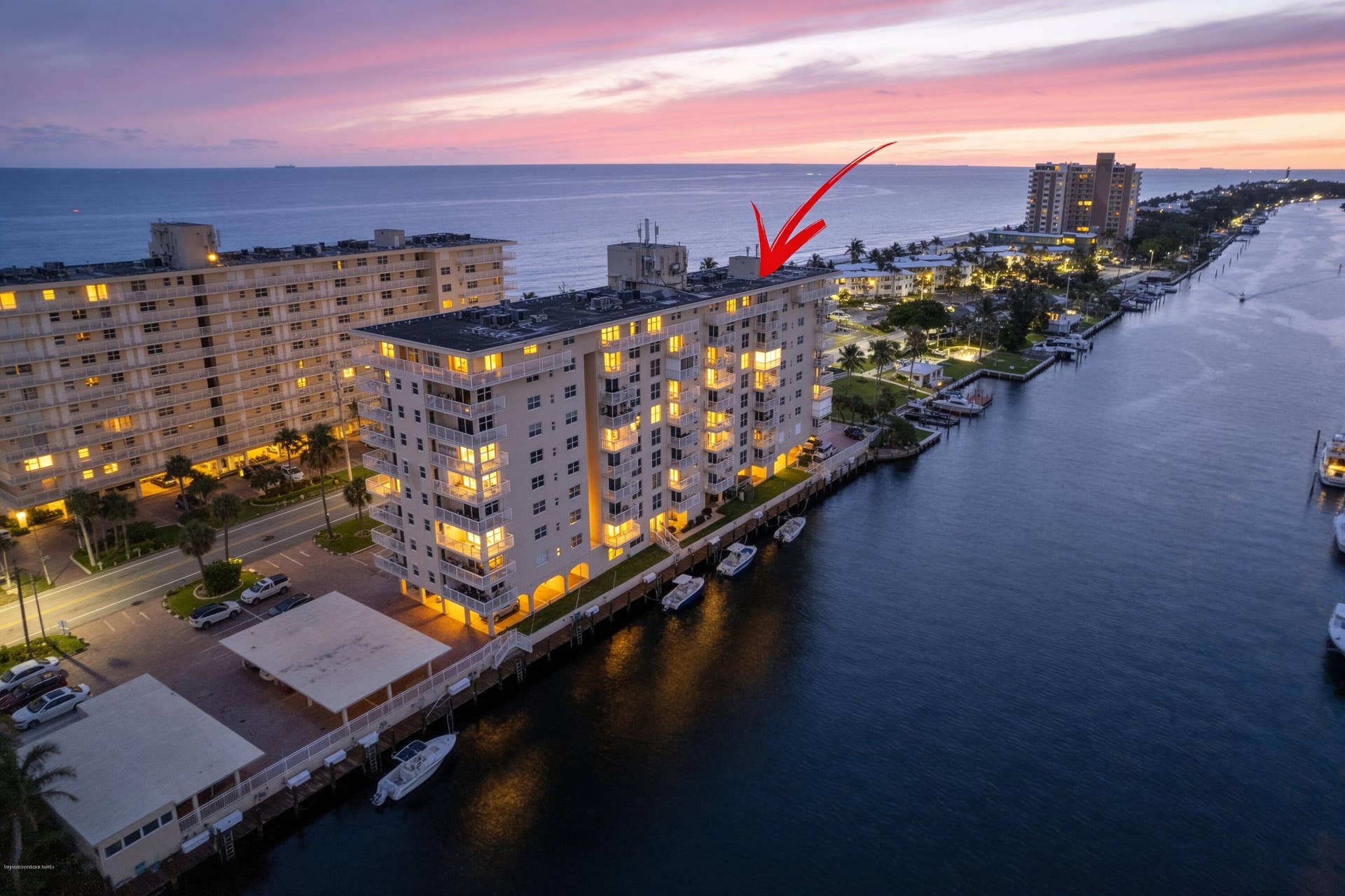 1050 Hillsboro Mile, #403w, Hillsboro Beach, FL 33062 Twilight