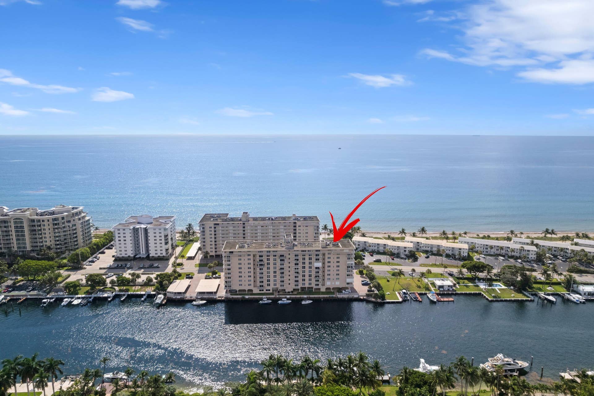 1050 Hillsboro Mile, #403w, Hillsboro Beach, FL 33062 Aerial Neighborhood View