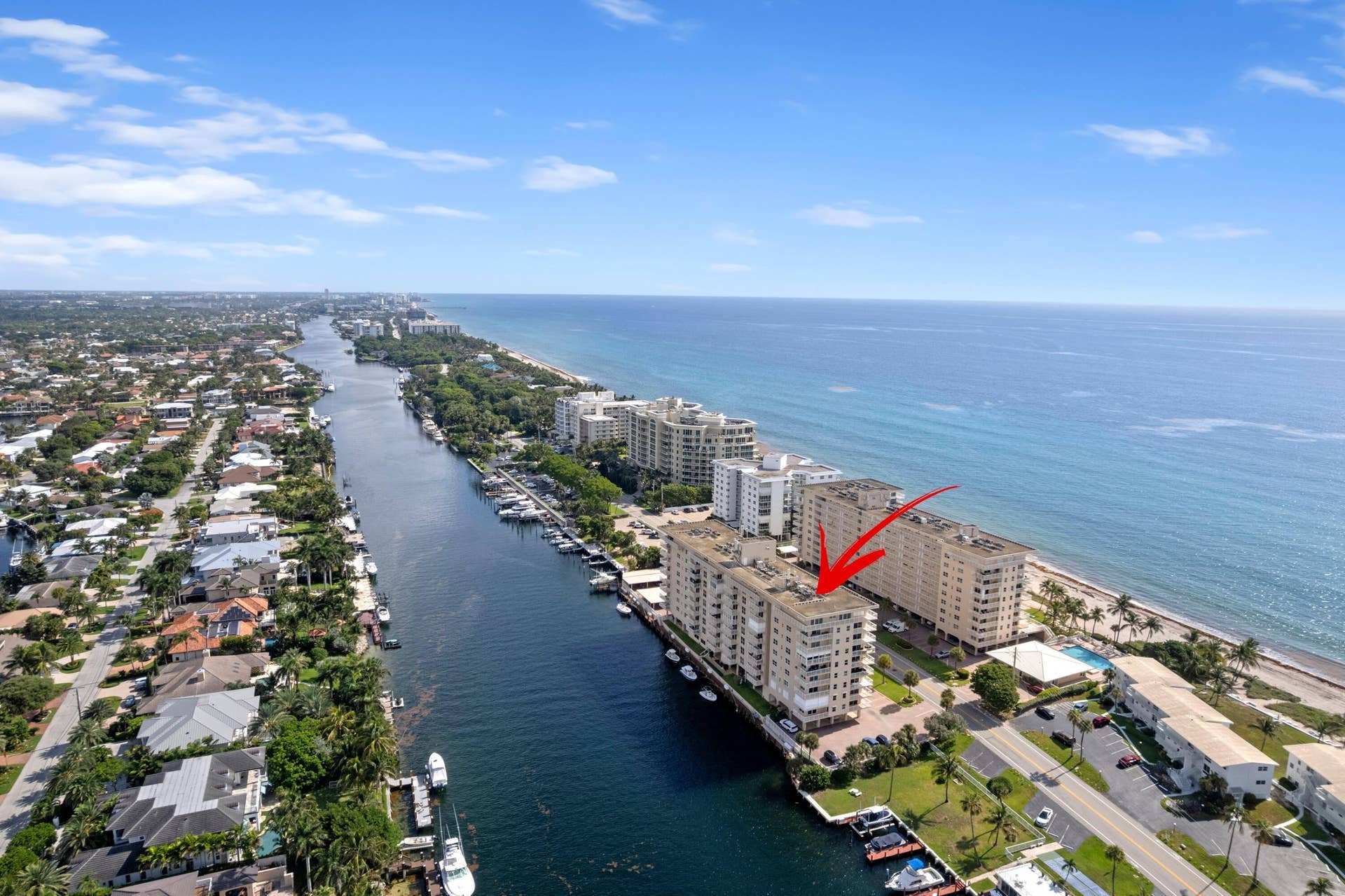 1050 Hillsboro Mile, #403w, Hillsboro Beach, FL 33062 Aerial Neighborhood View