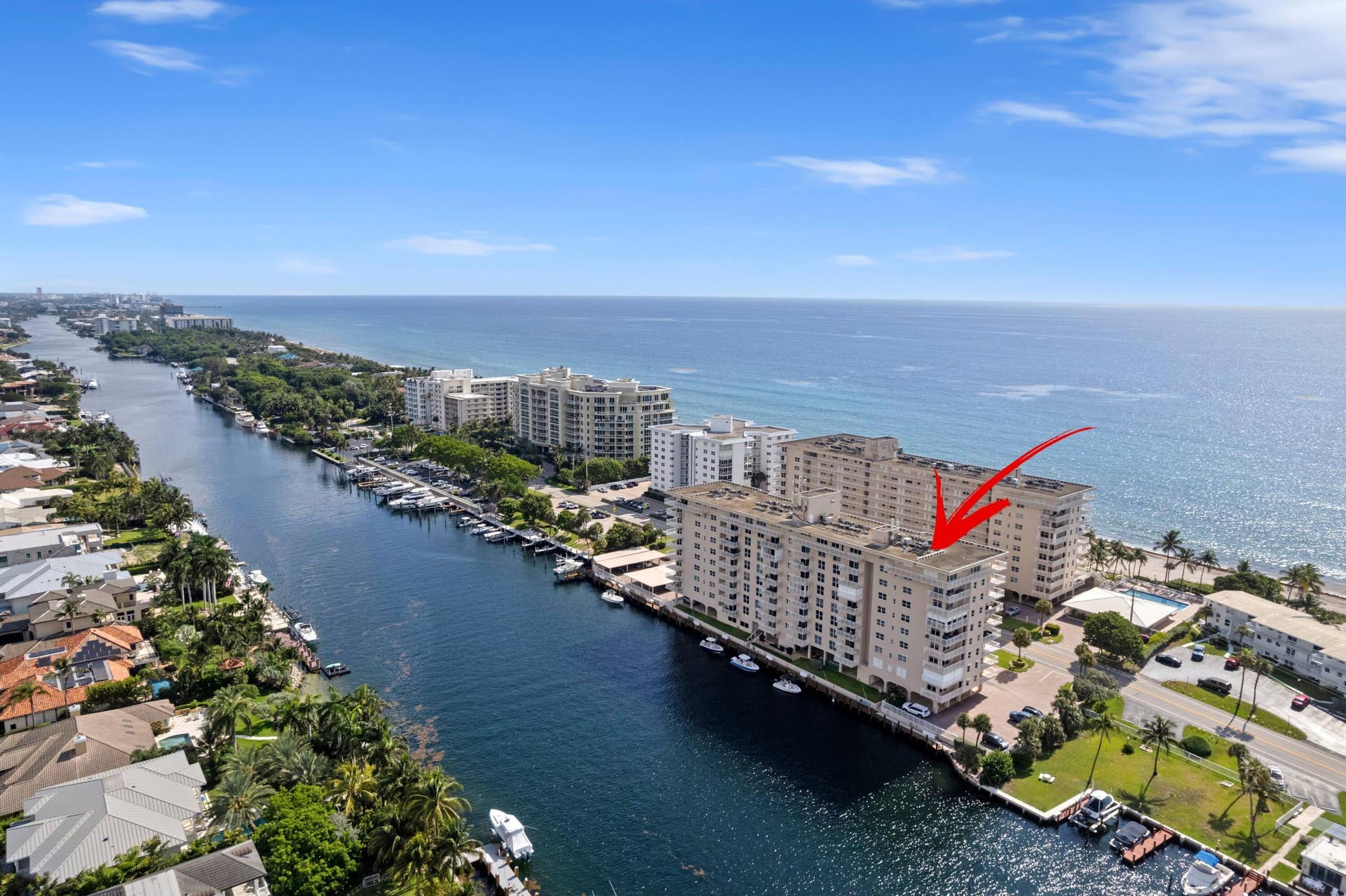1050 Hillsboro Mile, #403w, Hillsboro Beach, FL 33062 Aerial Neighborhood View