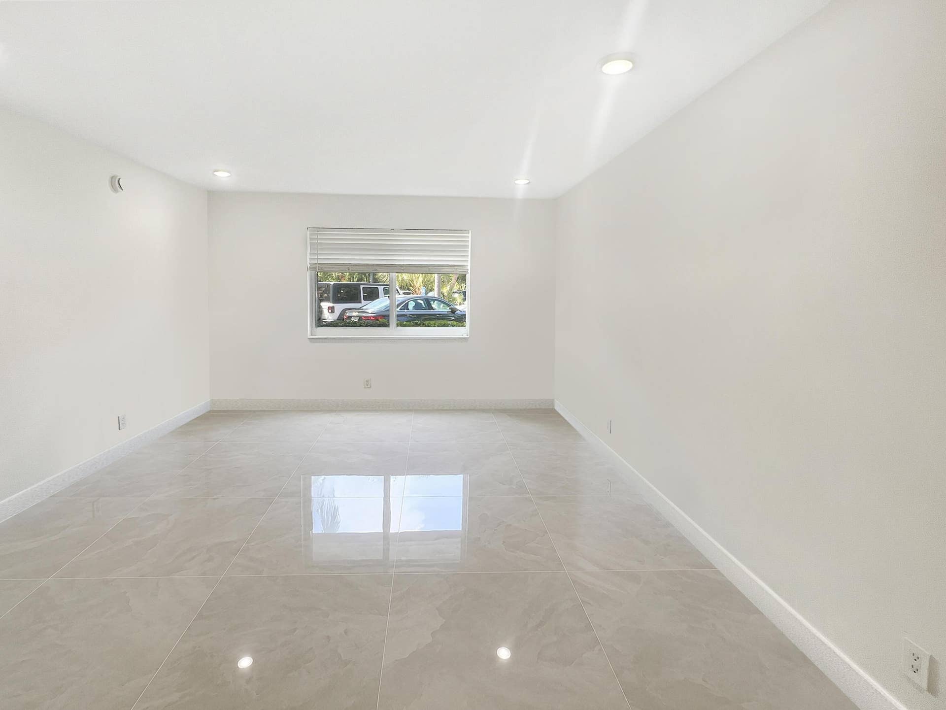Living room facing window