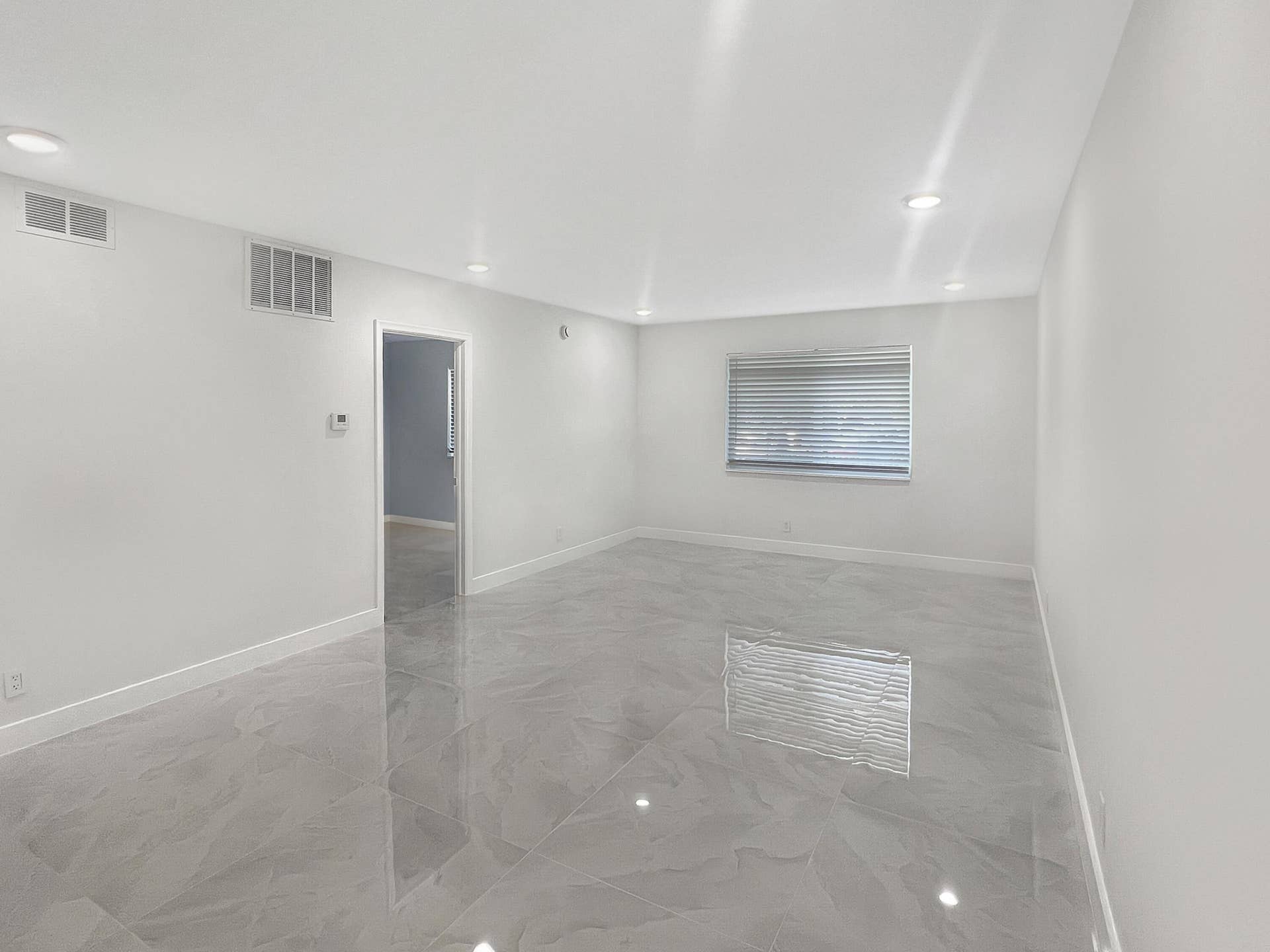 Living room facing window