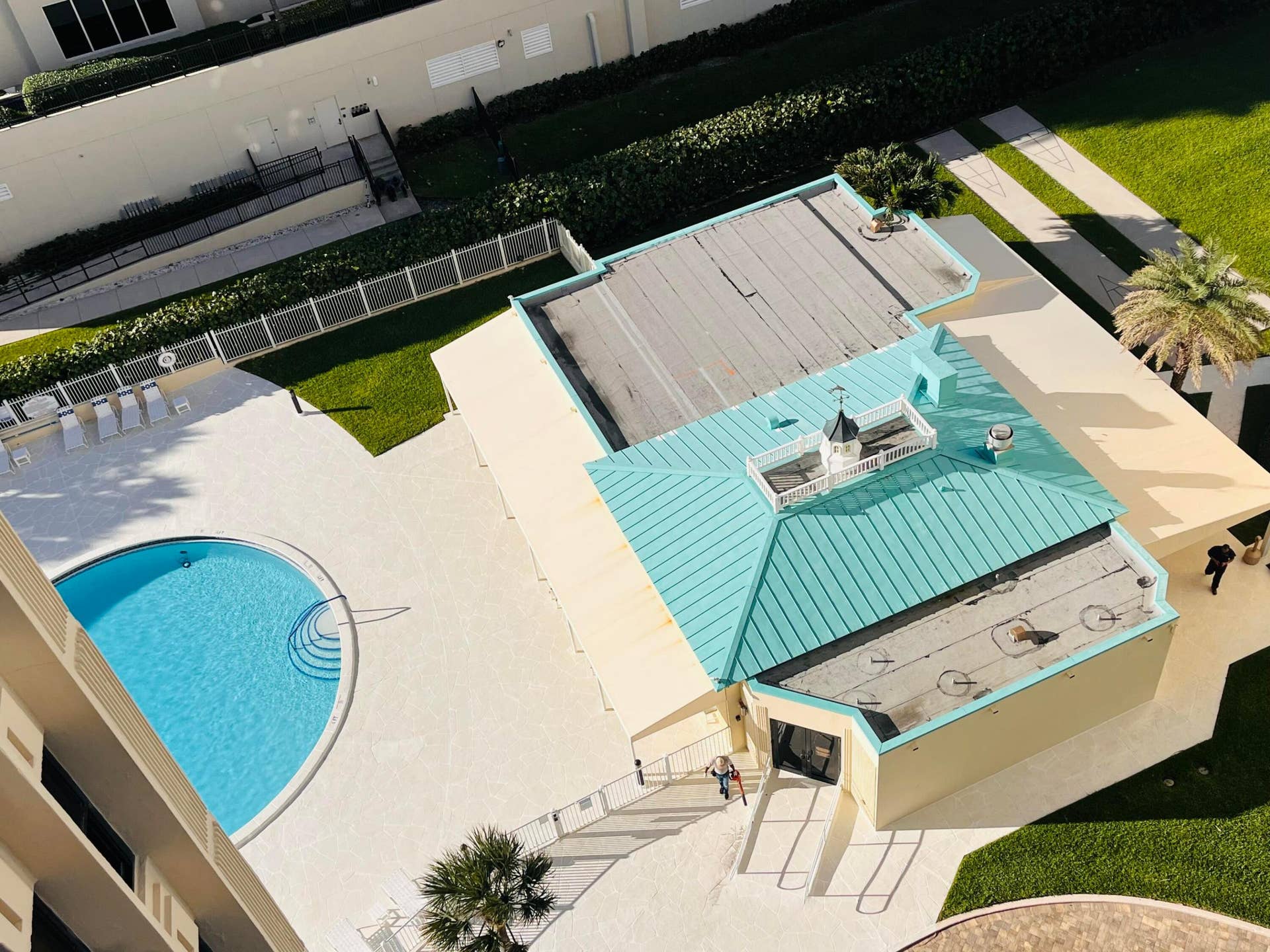 2800 N Ocean Drive, #A12b, Singer Island, FL 33404 View from balcony of pool