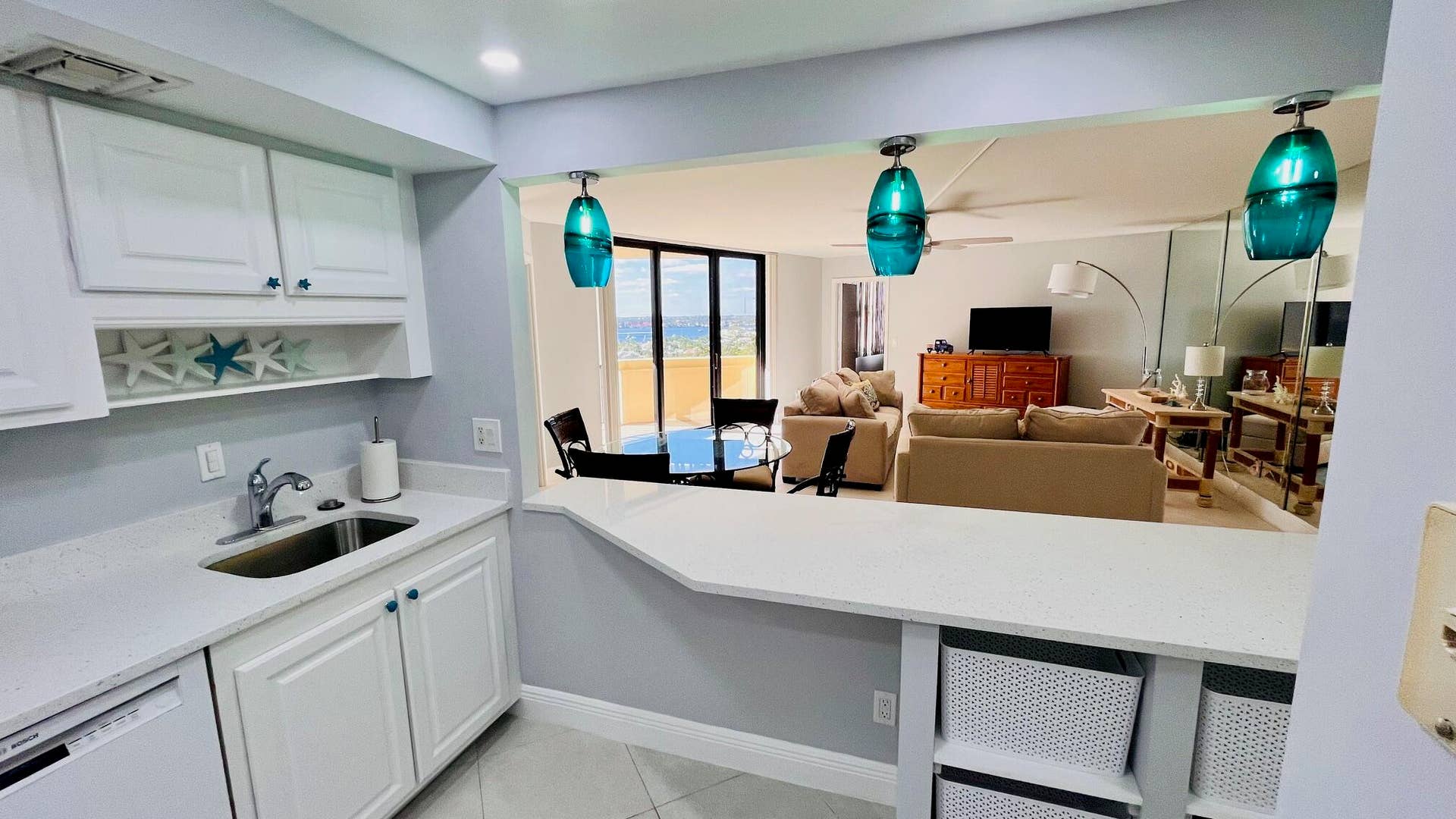 2800 N Ocean Drive, #A12b, Singer Island, FL 33404 Waterview from kitchen