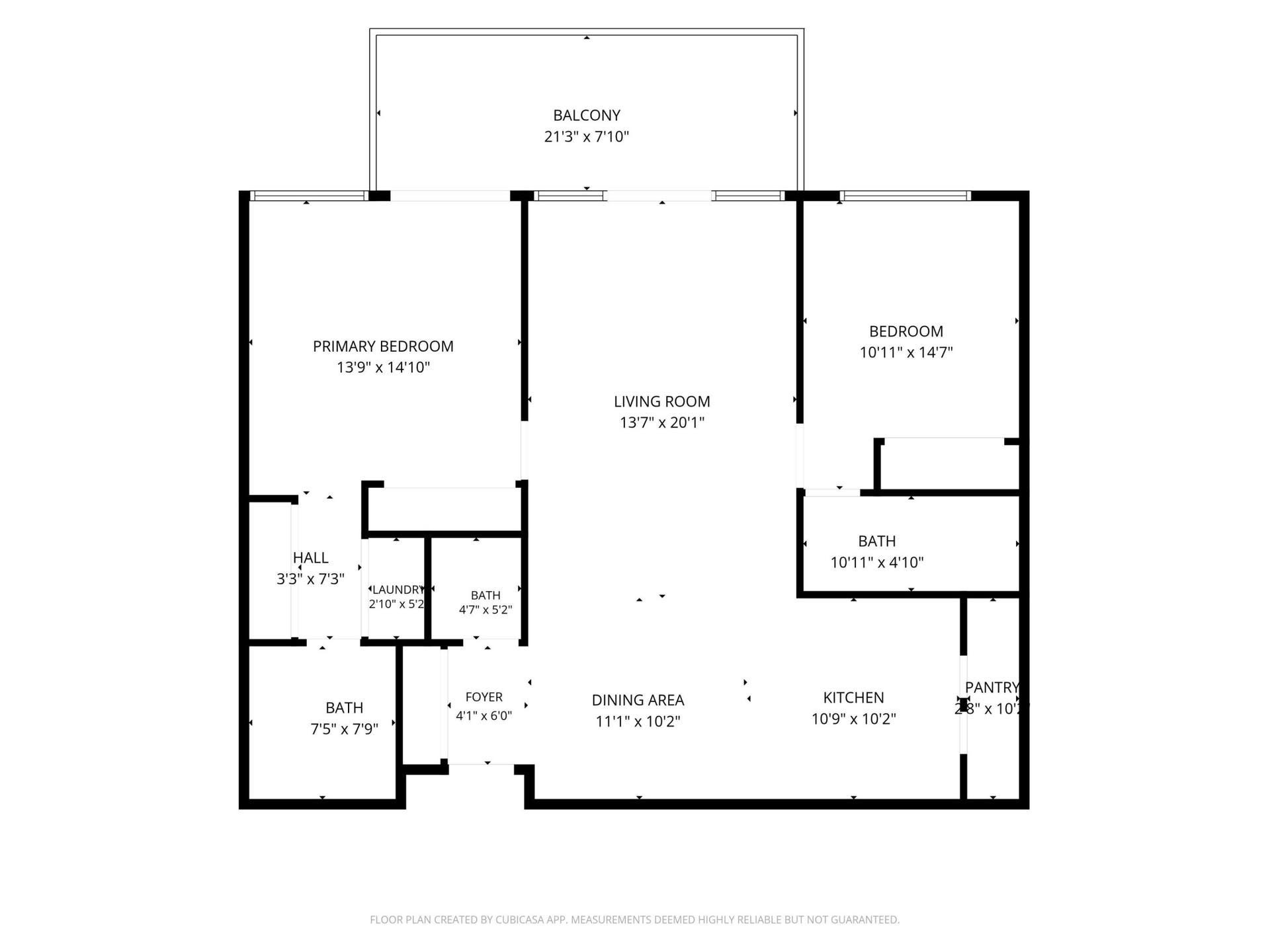 330 SE 20th Avenue, #408, Deerfield Beach, Deerfield Beach, FL 33441 2D Floor Plan for 330 South Ocean Drive