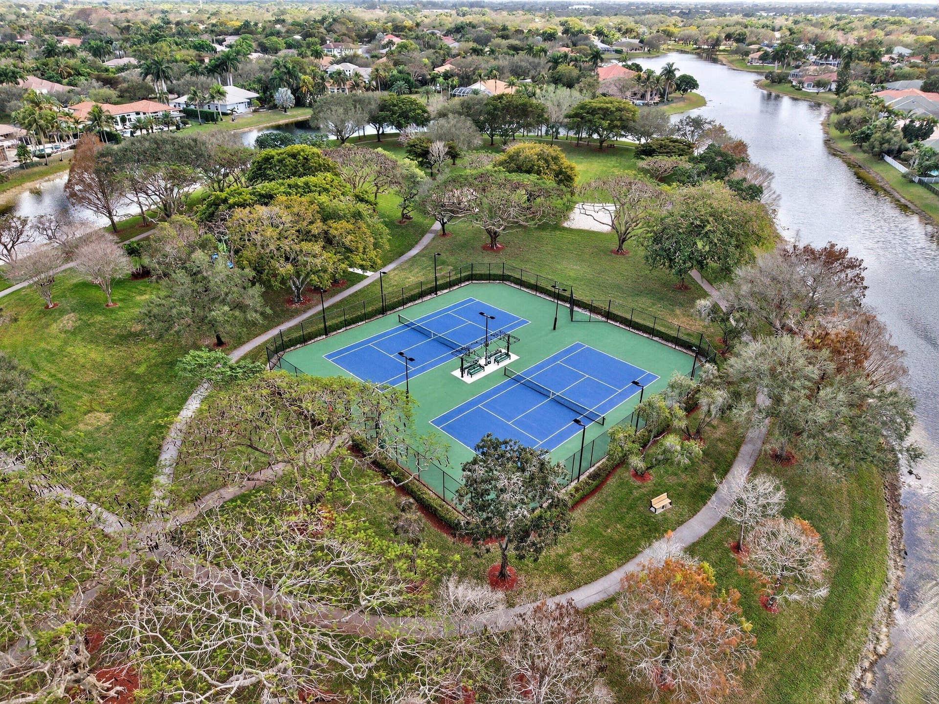 6529 NW 103rd Terrace, Parkland, FL 33076 Tennis Courts on Amenity Island