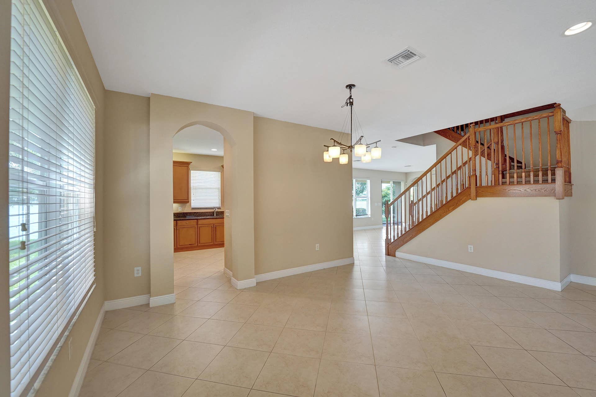 Open concept living/dining room