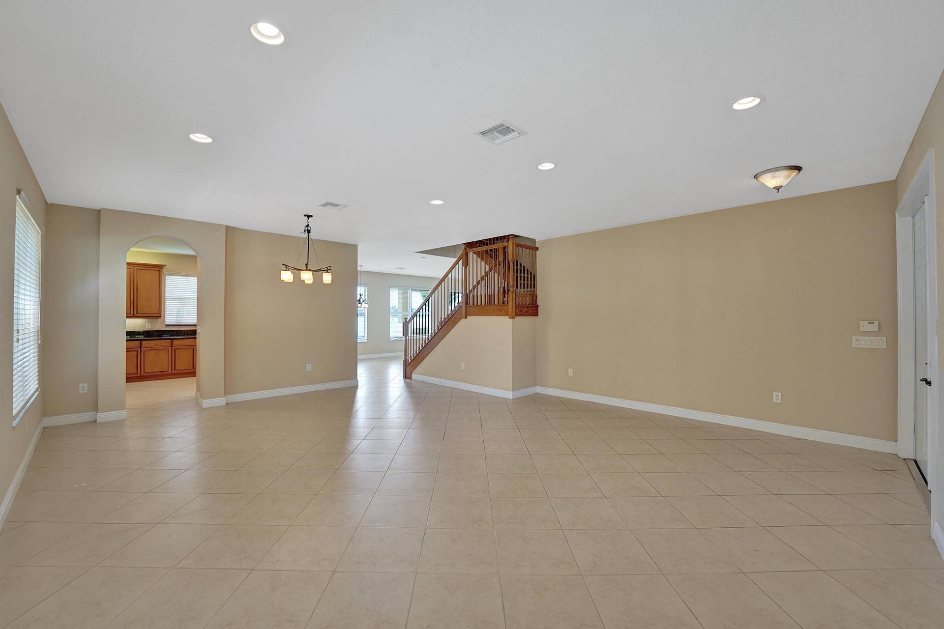 Open concept living/dining room