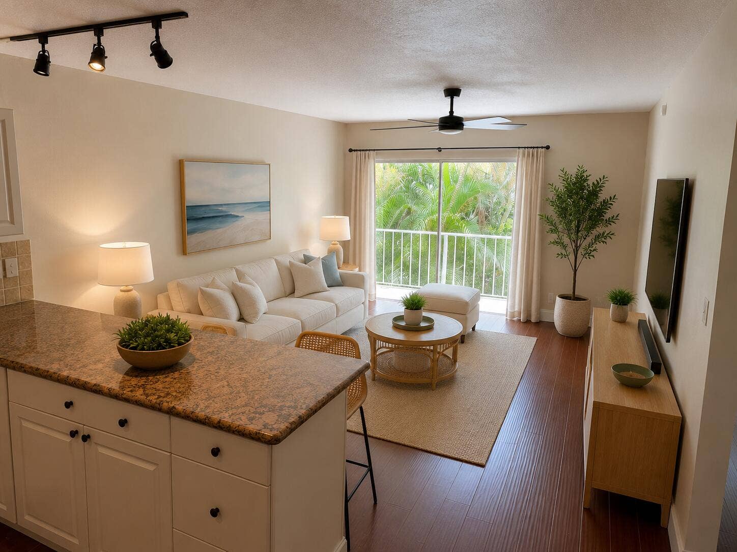 725 Hummingbird Way, #210, North Palm Beach, FL 33408 Living Room Staged 2