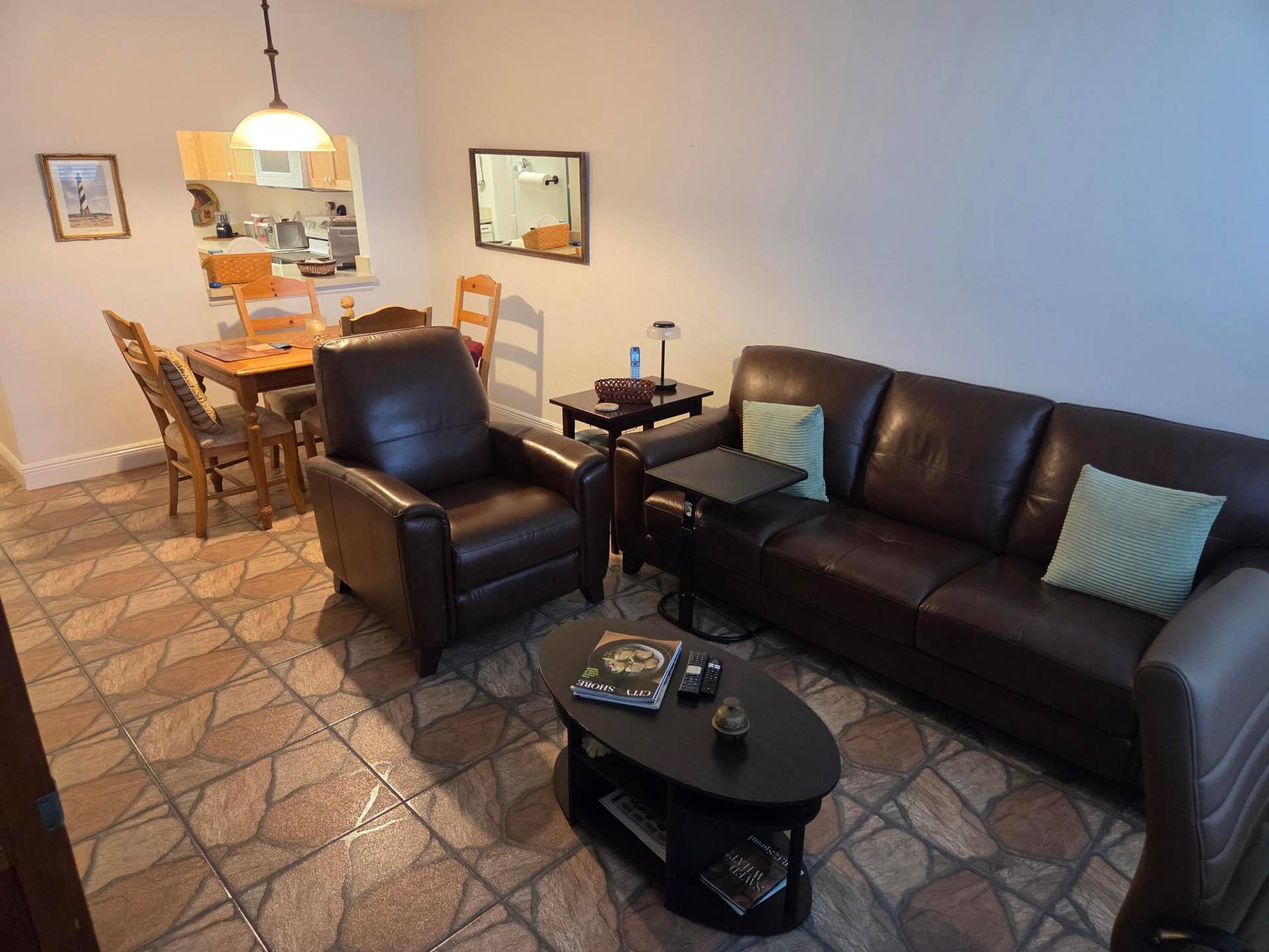 Living room and dining room combination