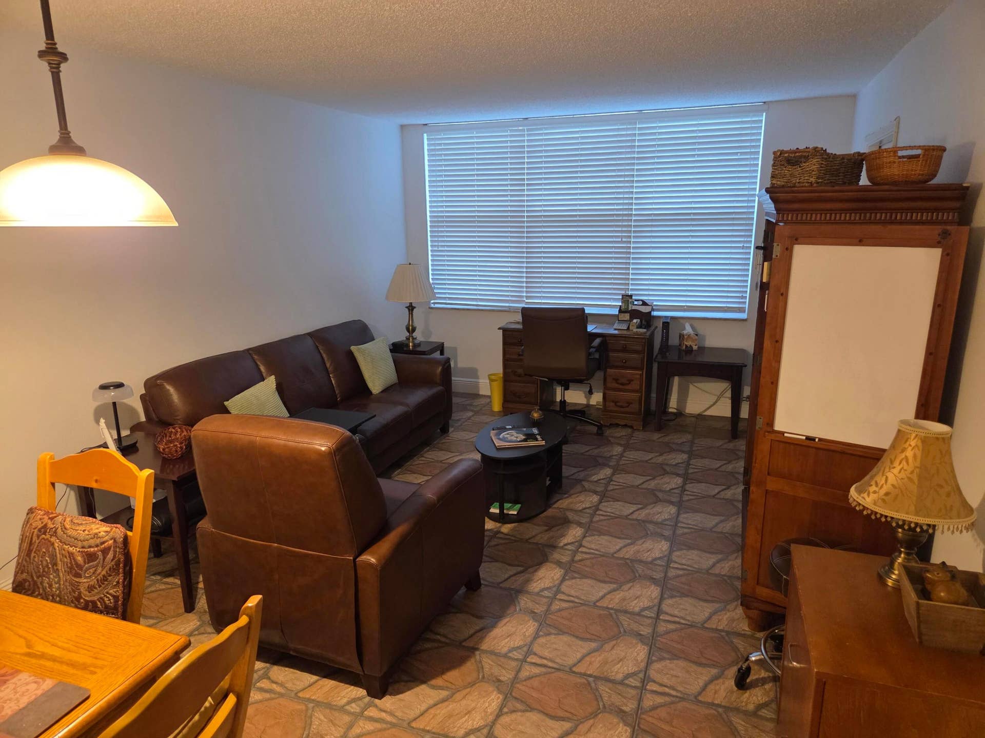 Living room with Impact windows