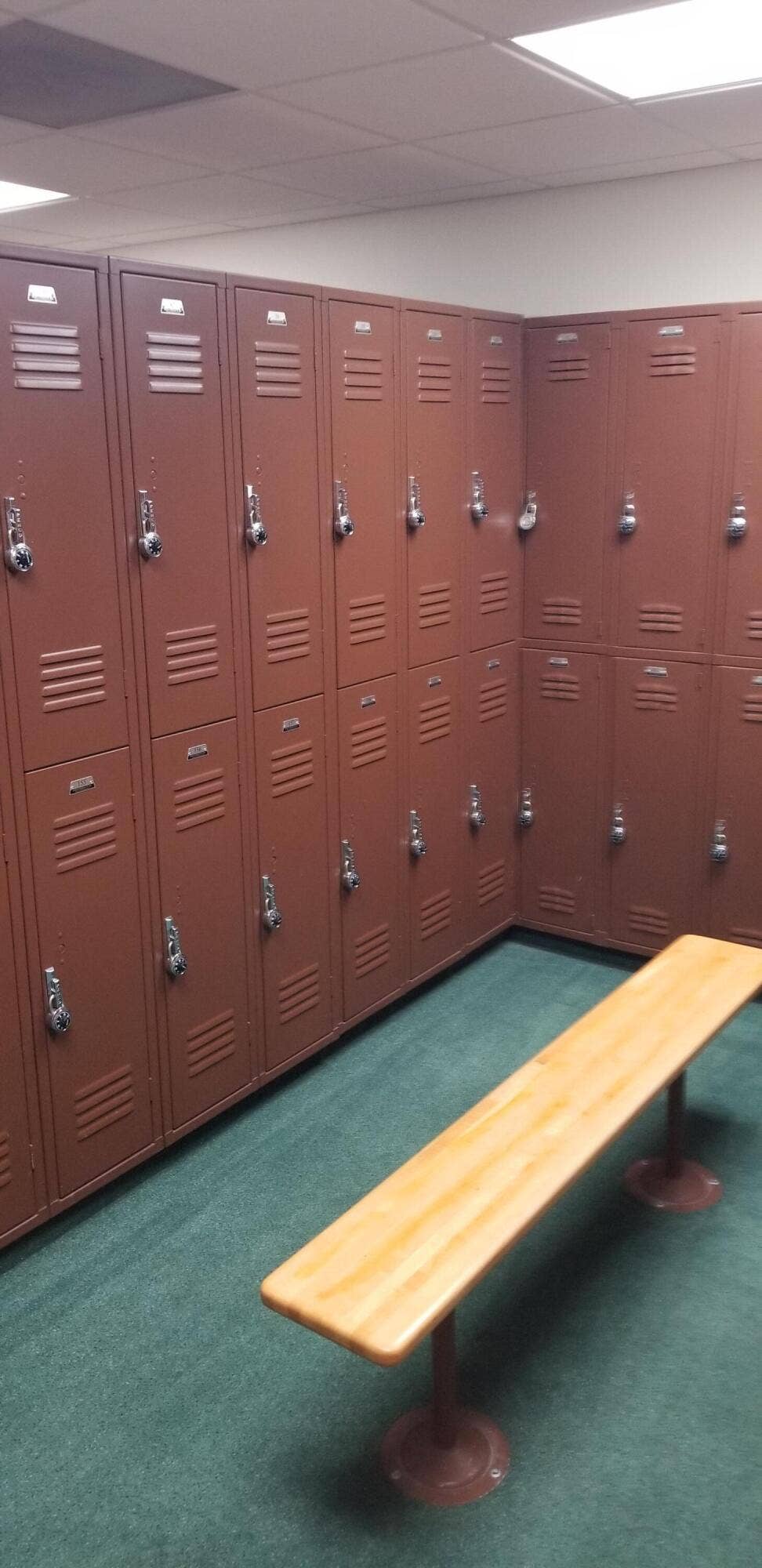 Locker rooms, can rent annually.