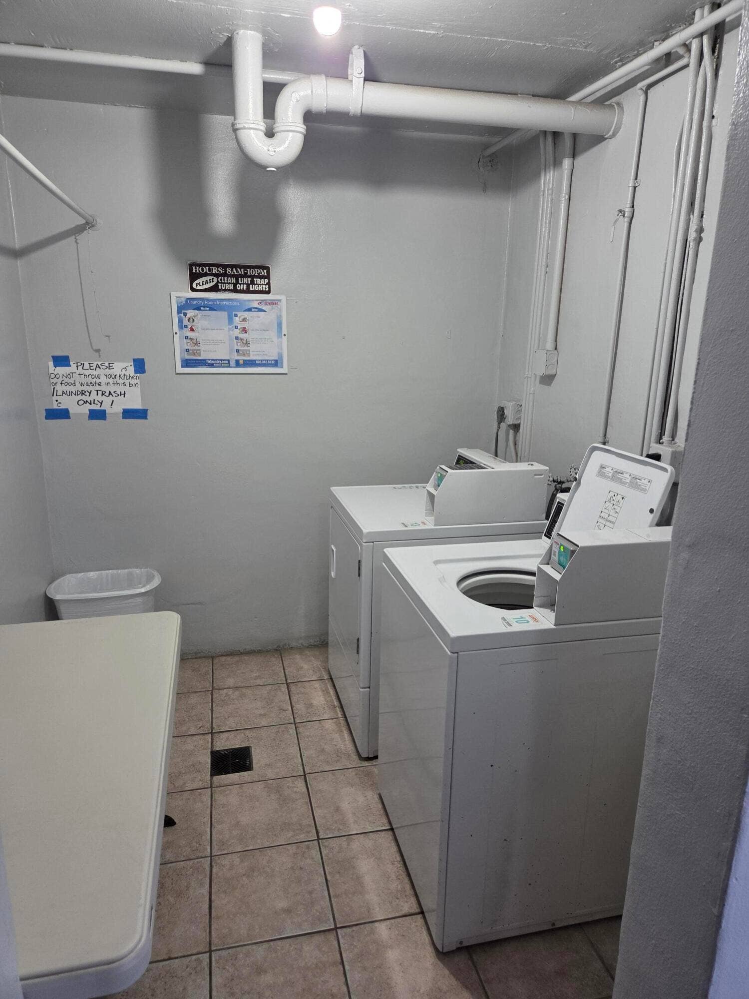 Your laundry room just outside your unit.