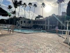 Country club pool heated also.
