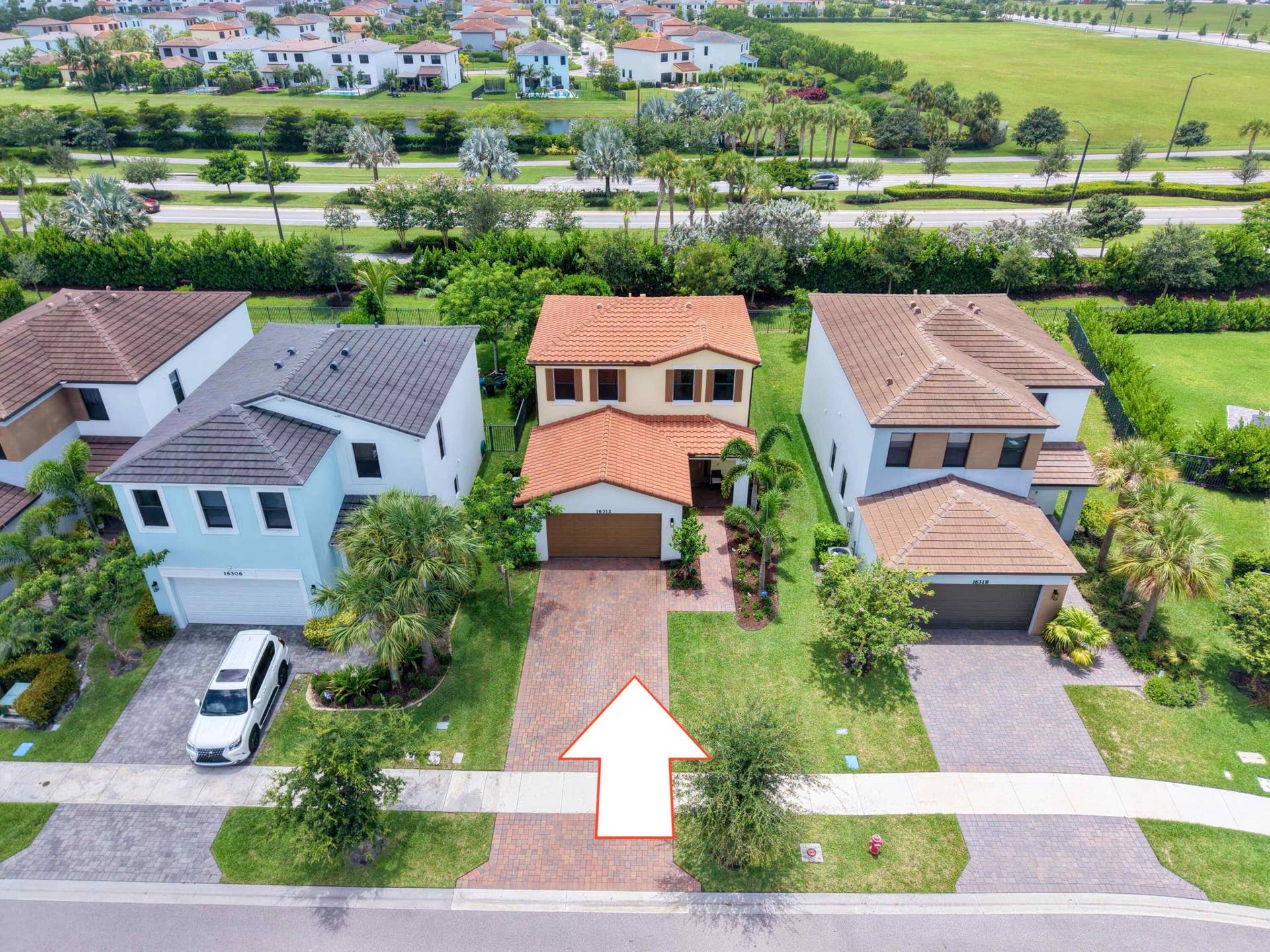 16312 Sandy Shore Drive, Westlake, FL 33470 Drone Front