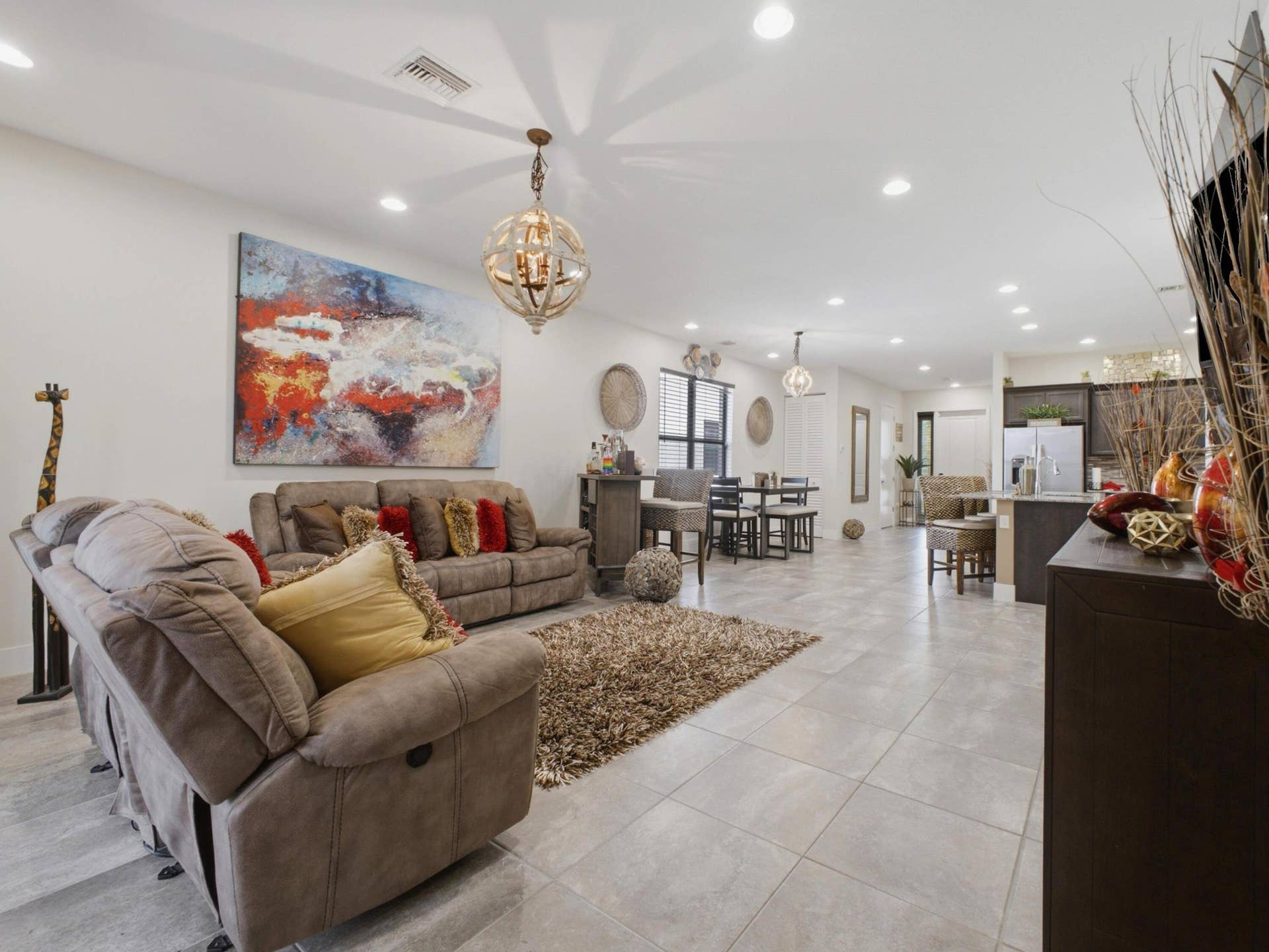 16312 Sandy Shore Drive, Westlake, FL 33470 Living to Dining
