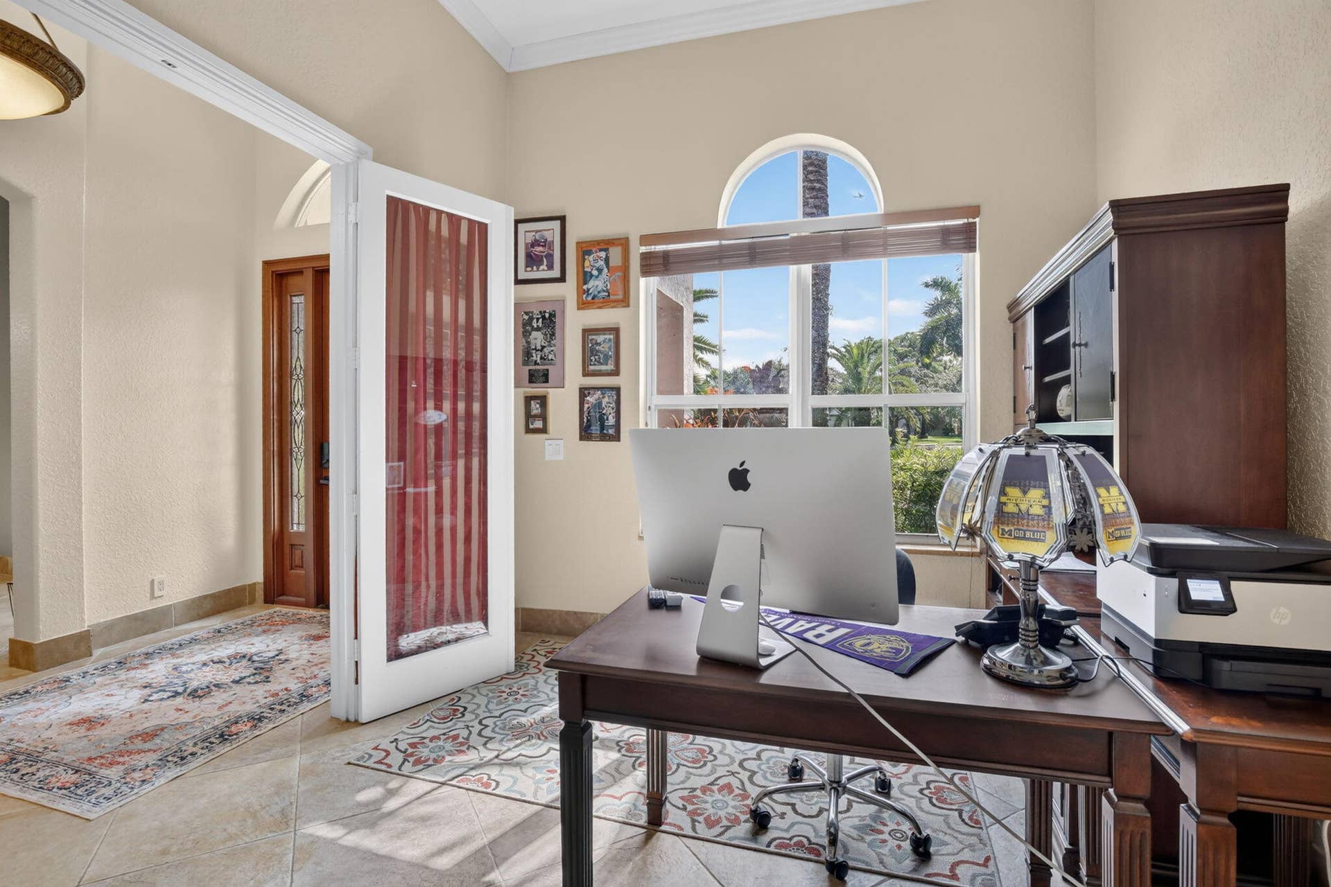 Office or Den facing front of home