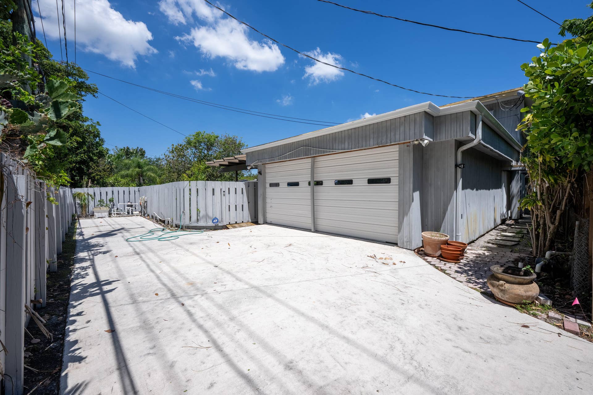 Rear facing Garage