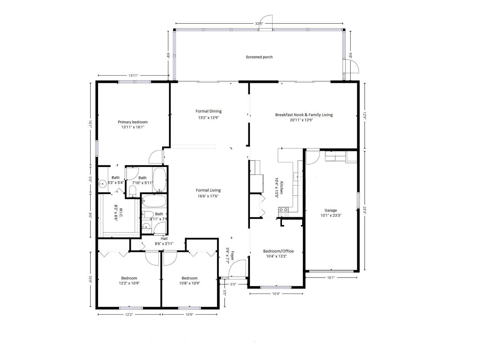 floor plan provided by the Owner