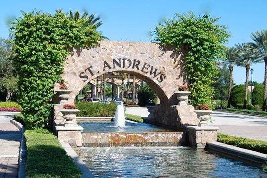 6949 Lake Estates Court, Boca Raton, FL 33496 St Andrews Country Club entrance