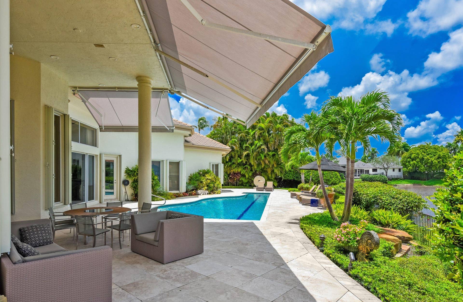 6949 Lake Estates Court, Boca Raton, FL 33496 covered loggia