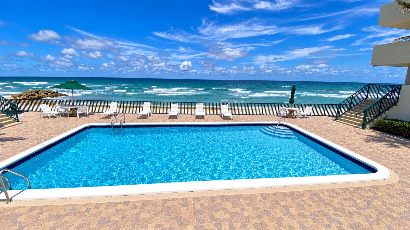 1239 Hillsboro Mile, #302, Hillsboro Beach, FL 33062 Oceanfront Resort Pool