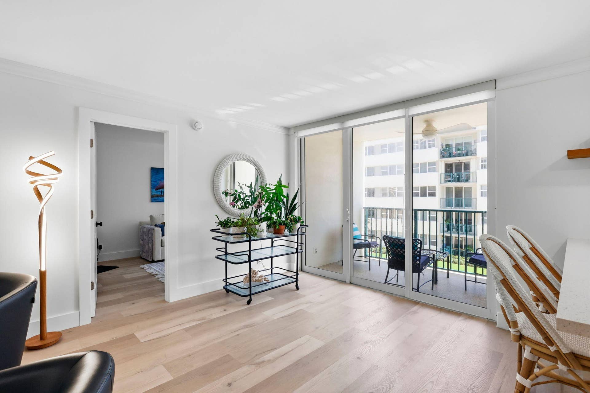 1239 Hillsboro Mile, #302, Hillsboro Beach, FL 33062 Luxury vinyl flooring throughout with open layout. Balcony has new epoxy surface!