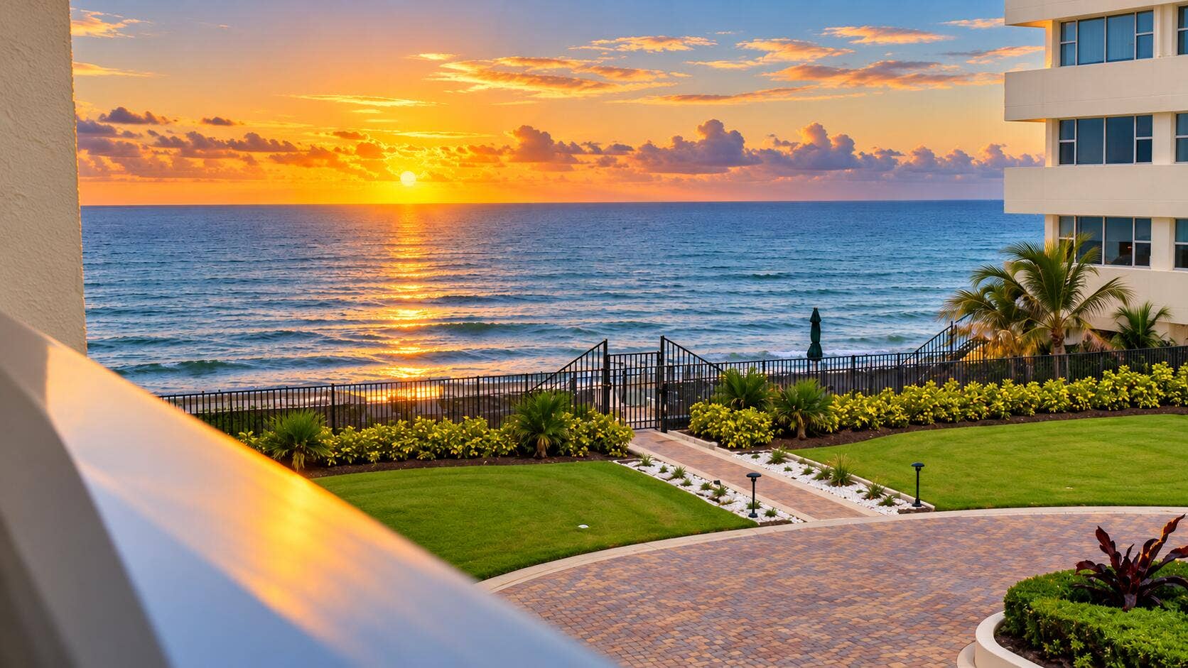 1239 Hillsboro Mile, #302, Hillsboro Beach, FL 33062 Sunrise views from balcony