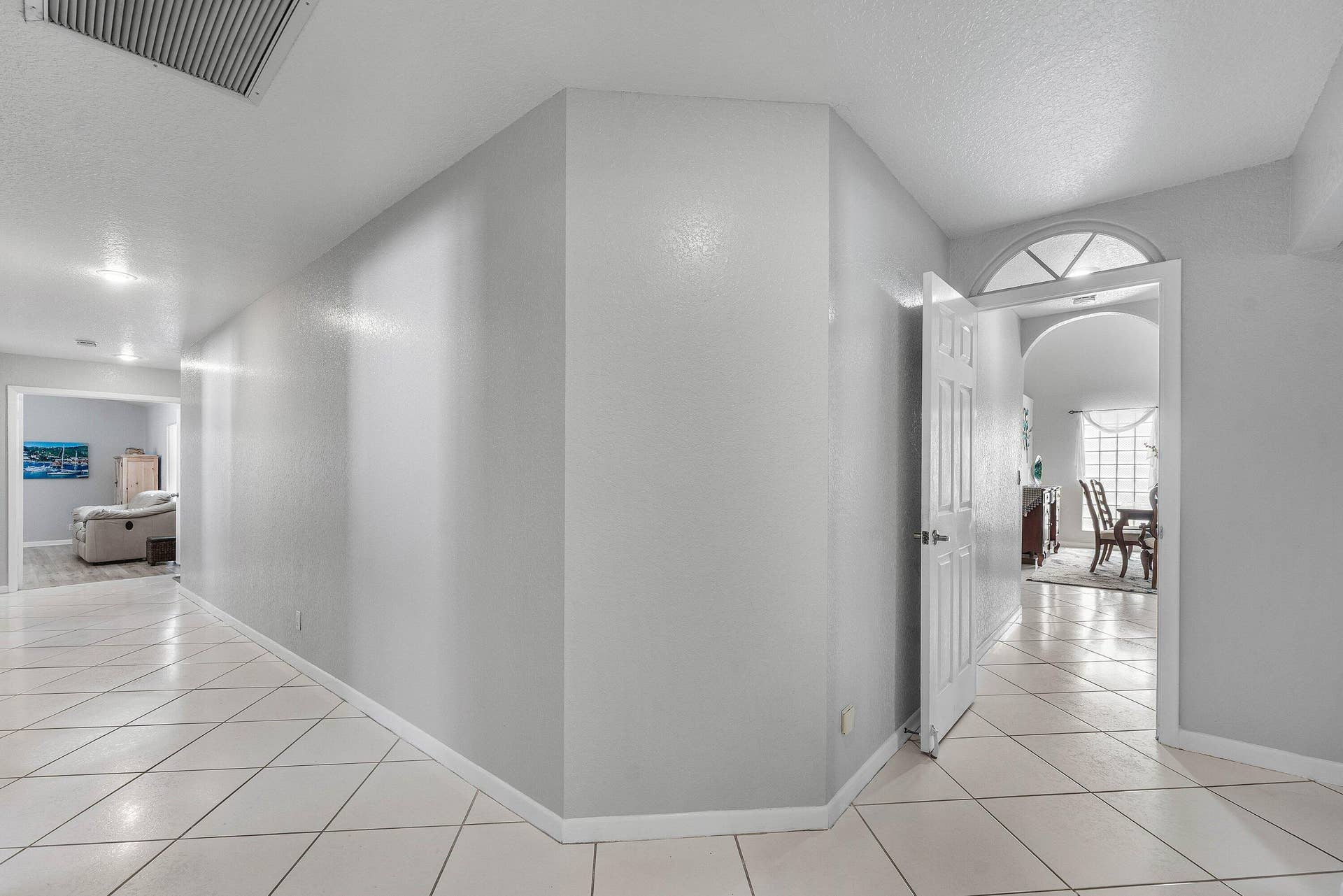 spacious Long hallways for art work, separate each bedroom!