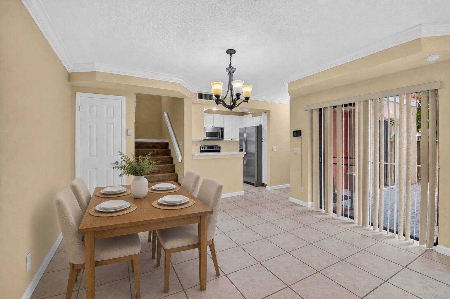 8230 Severn Drive, #A, Boca Raton, FL 33433 Staged Dining Area