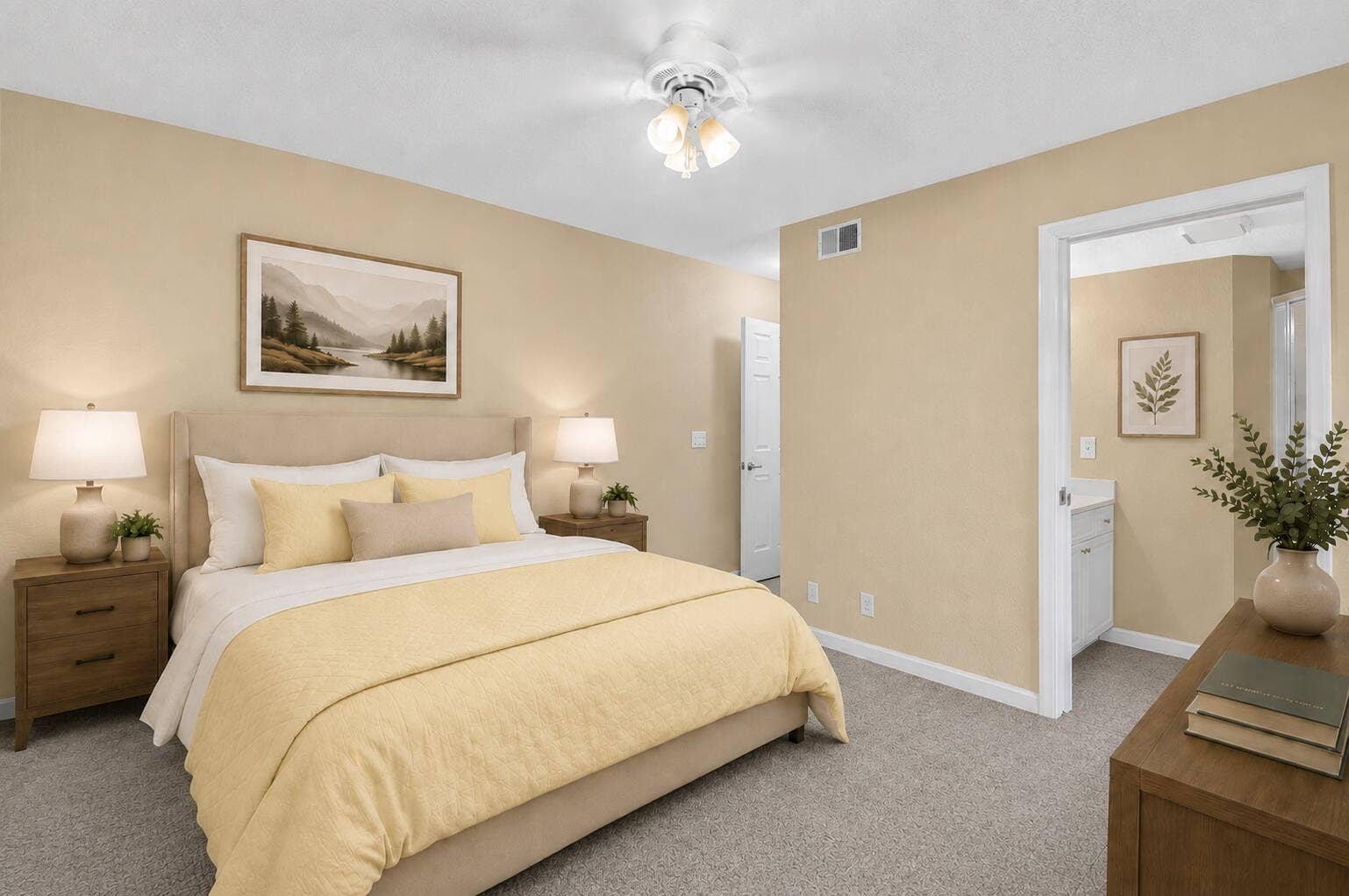 8230 Severn Drive, #A, Boca Raton, FL 33433 Virtually Staged Guest Bedroom