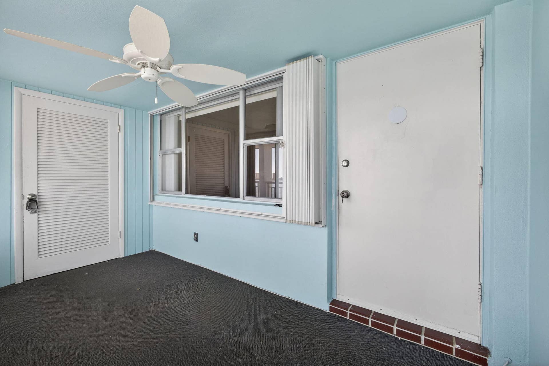 100 Shore Court, #307, North Palm Beach, FL 33408 large storage closet on lanai