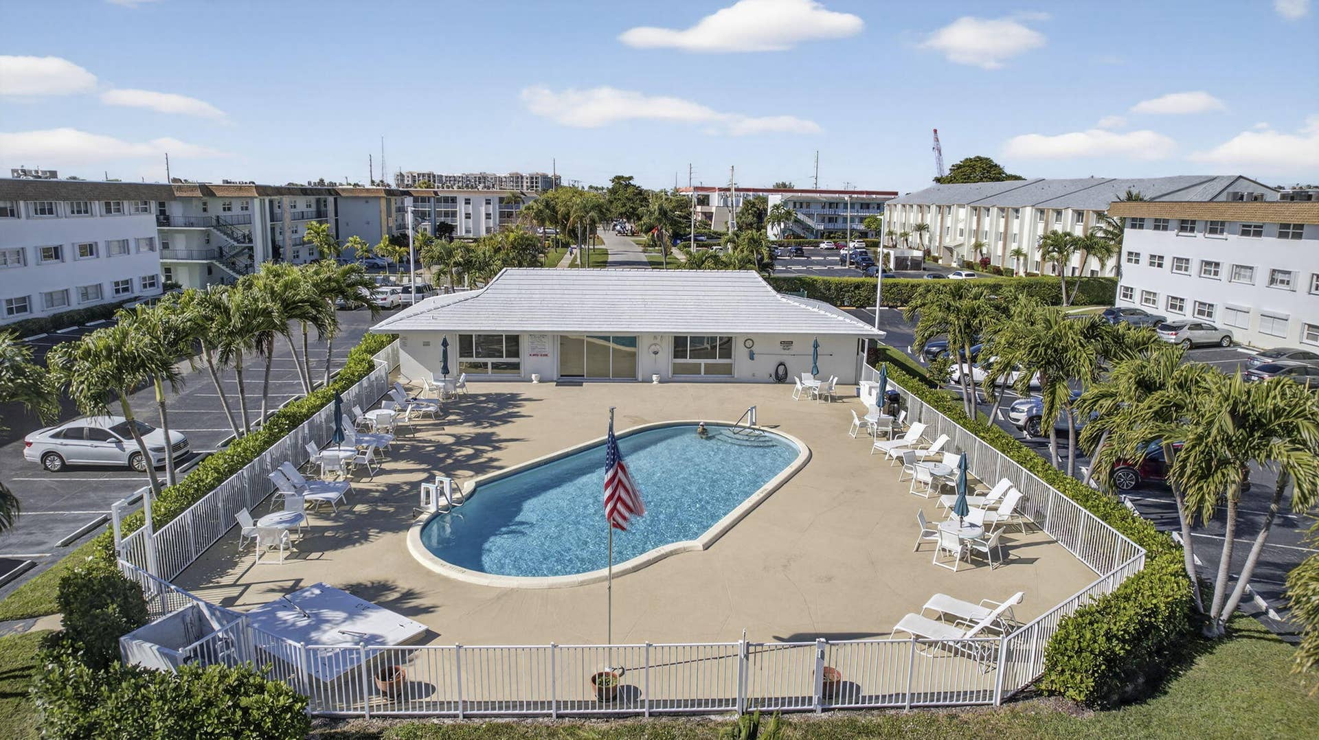 100 Shore Court, #307, North Palm Beach, FL 33408 aerial pool