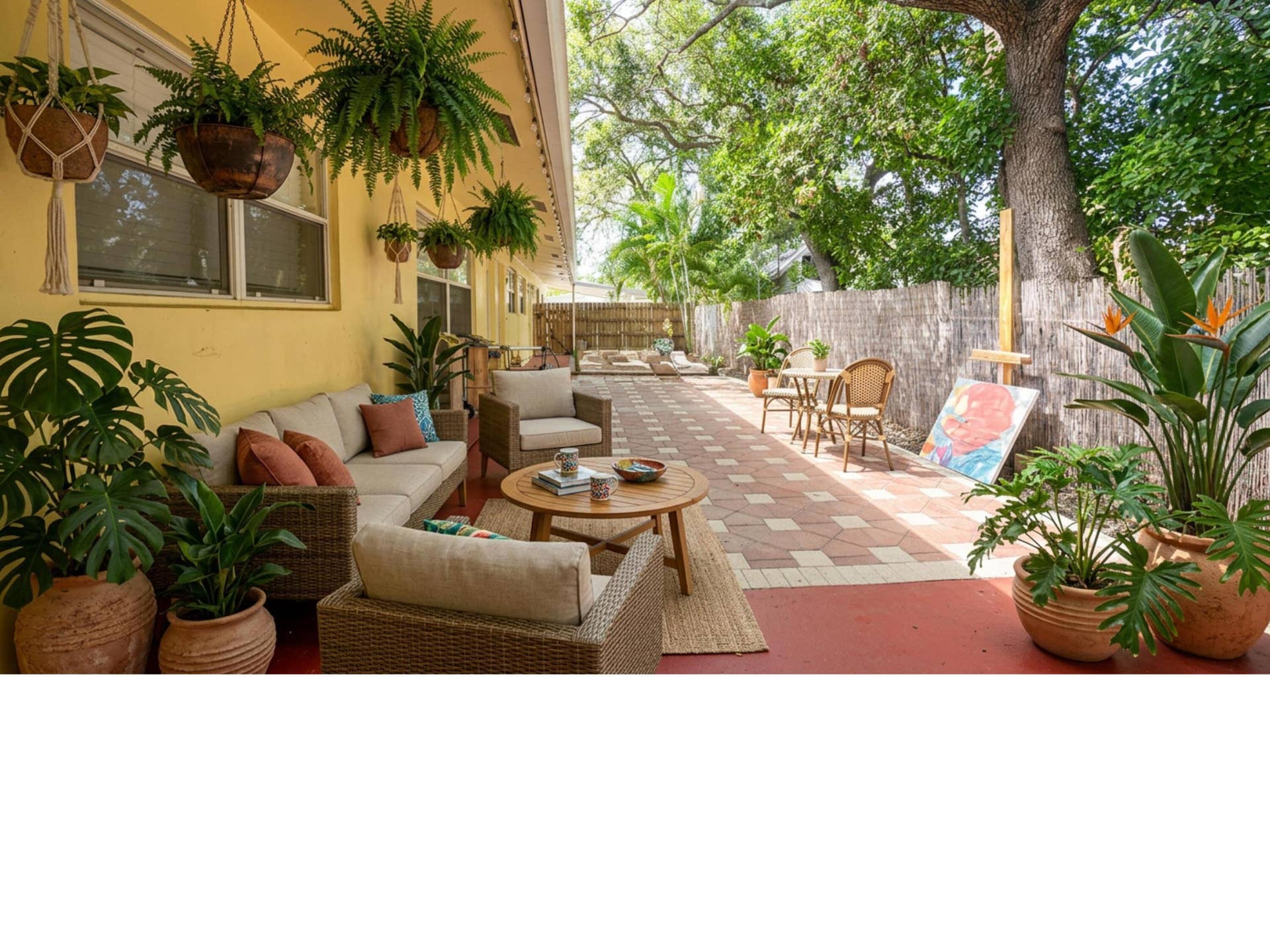 Outdoor Patio Refresh Plants & Furniture