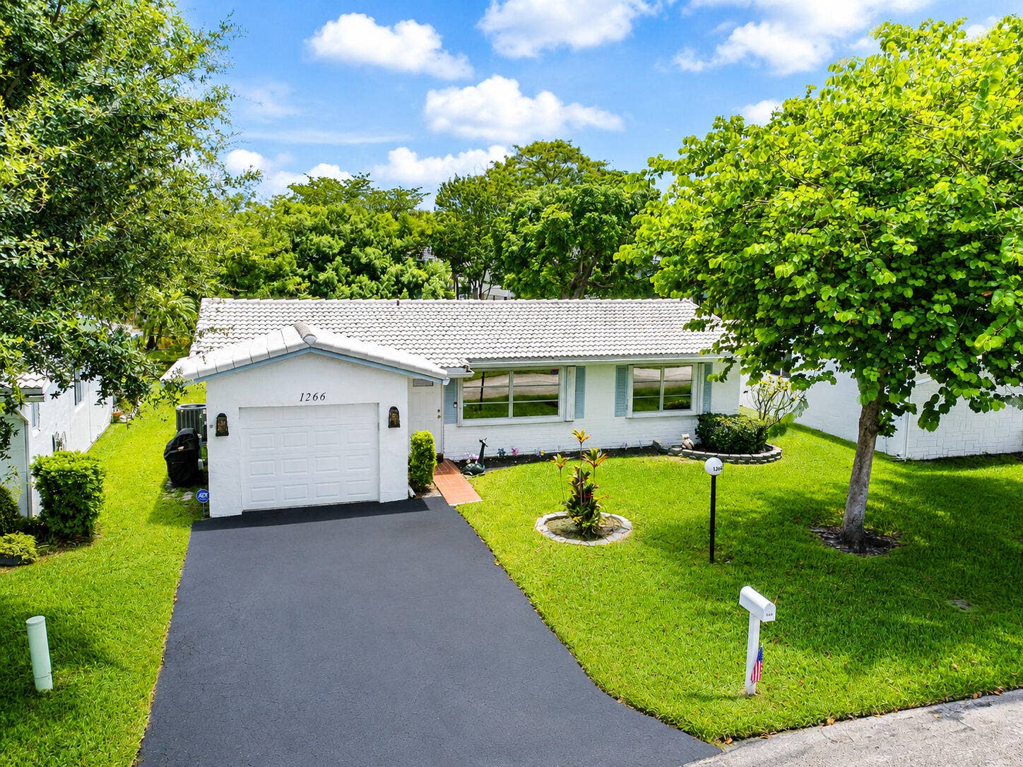 1266 NW 82nd Avenue, Plantation, FL 33322 Front of House Drone