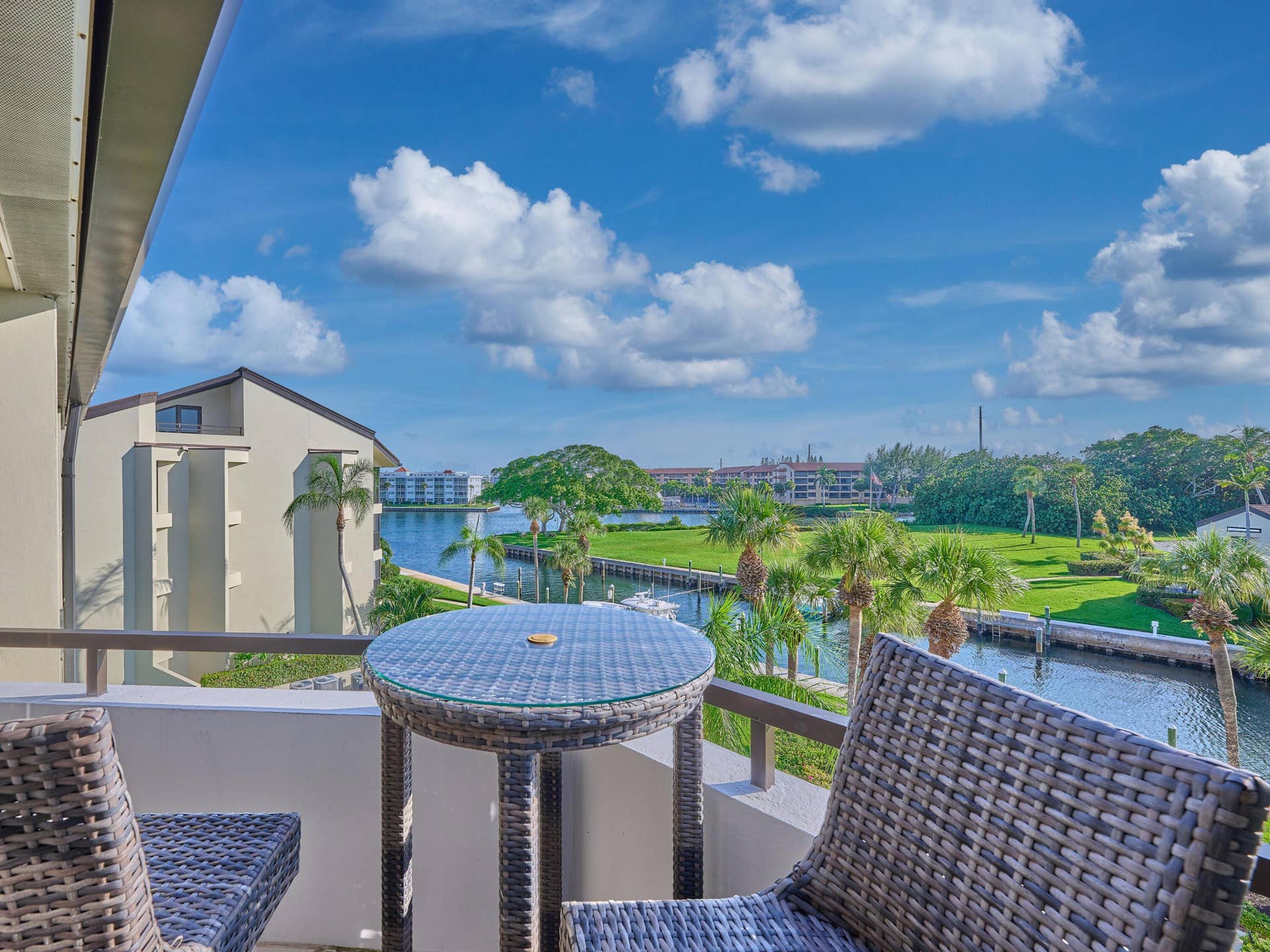 1117 Marine Way E, #K4l, North Palm Beach, FL 33408 Master Balcony to Marina